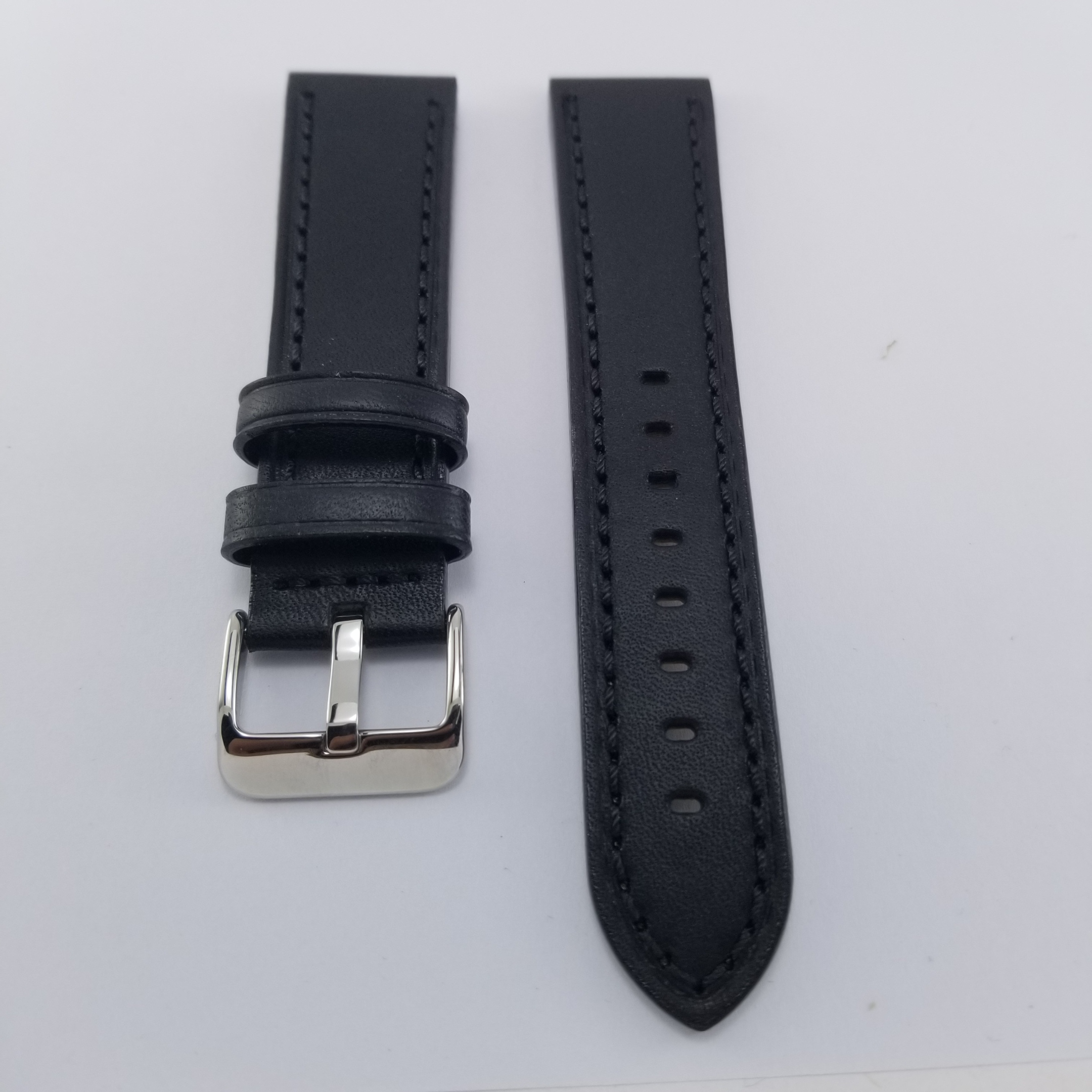 Correa Piel Negro 1610 20mm