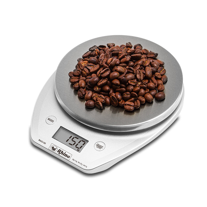 BÁSCULA CIRCULAR PLATO DE ACERO INOXIDABLE 5KG/1G