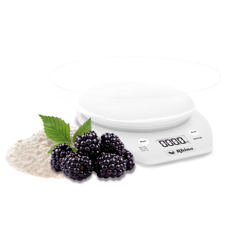 BÁSCULA CIRCULAR CON TAZÓN 5KG/1G