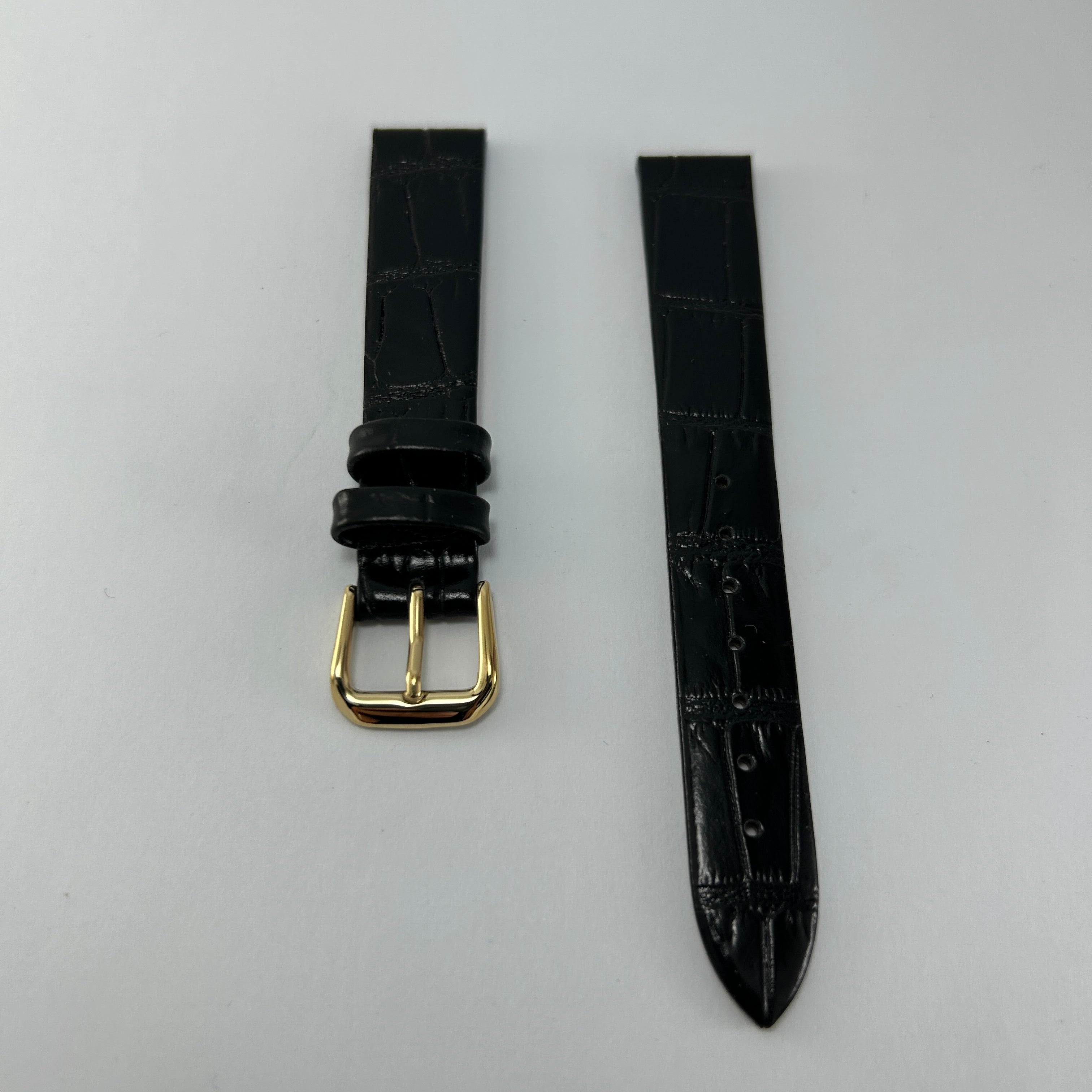 Correa piel Negro 1001 16mm