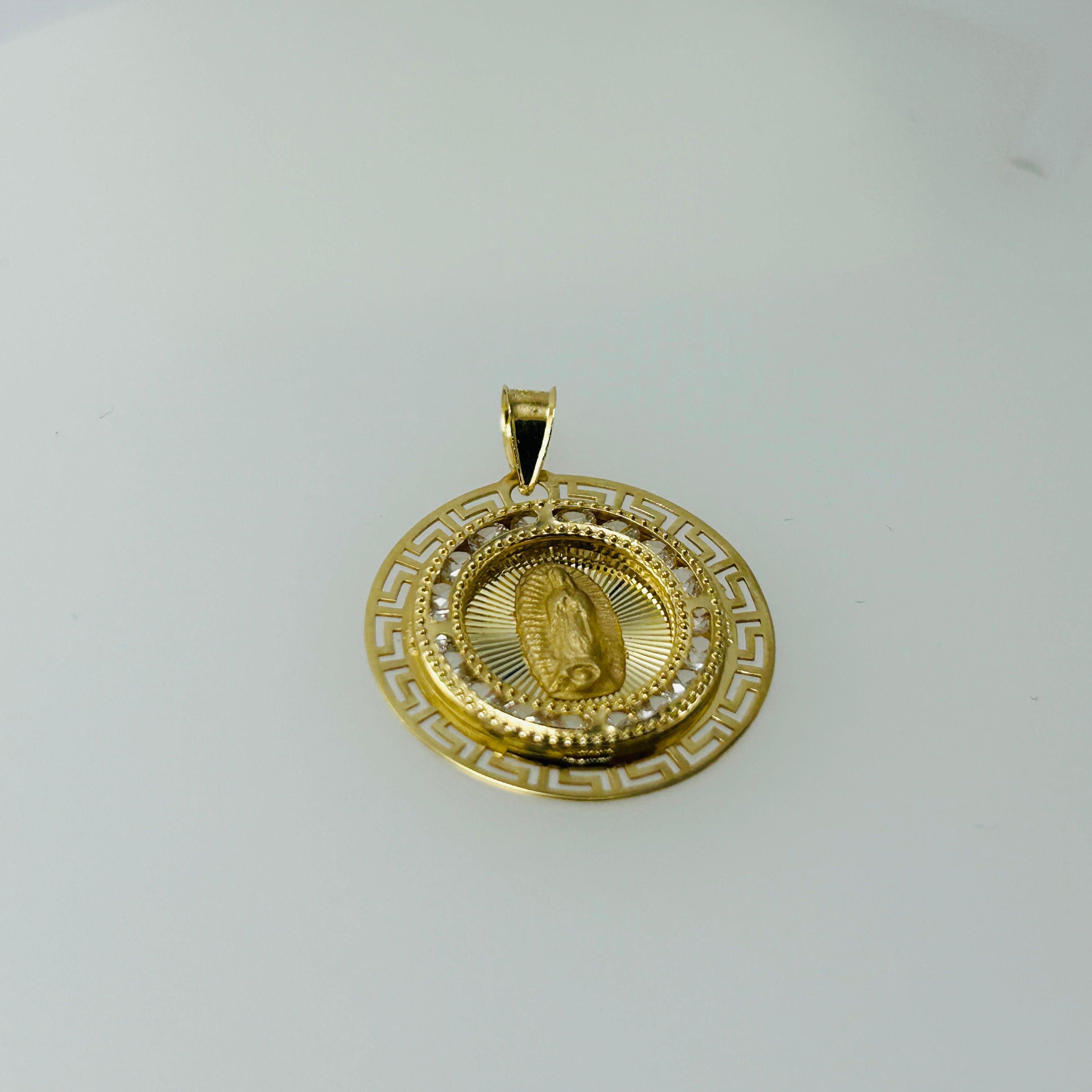 Medalla 10K V Guadalupe Redonda 20mm bisel grecas