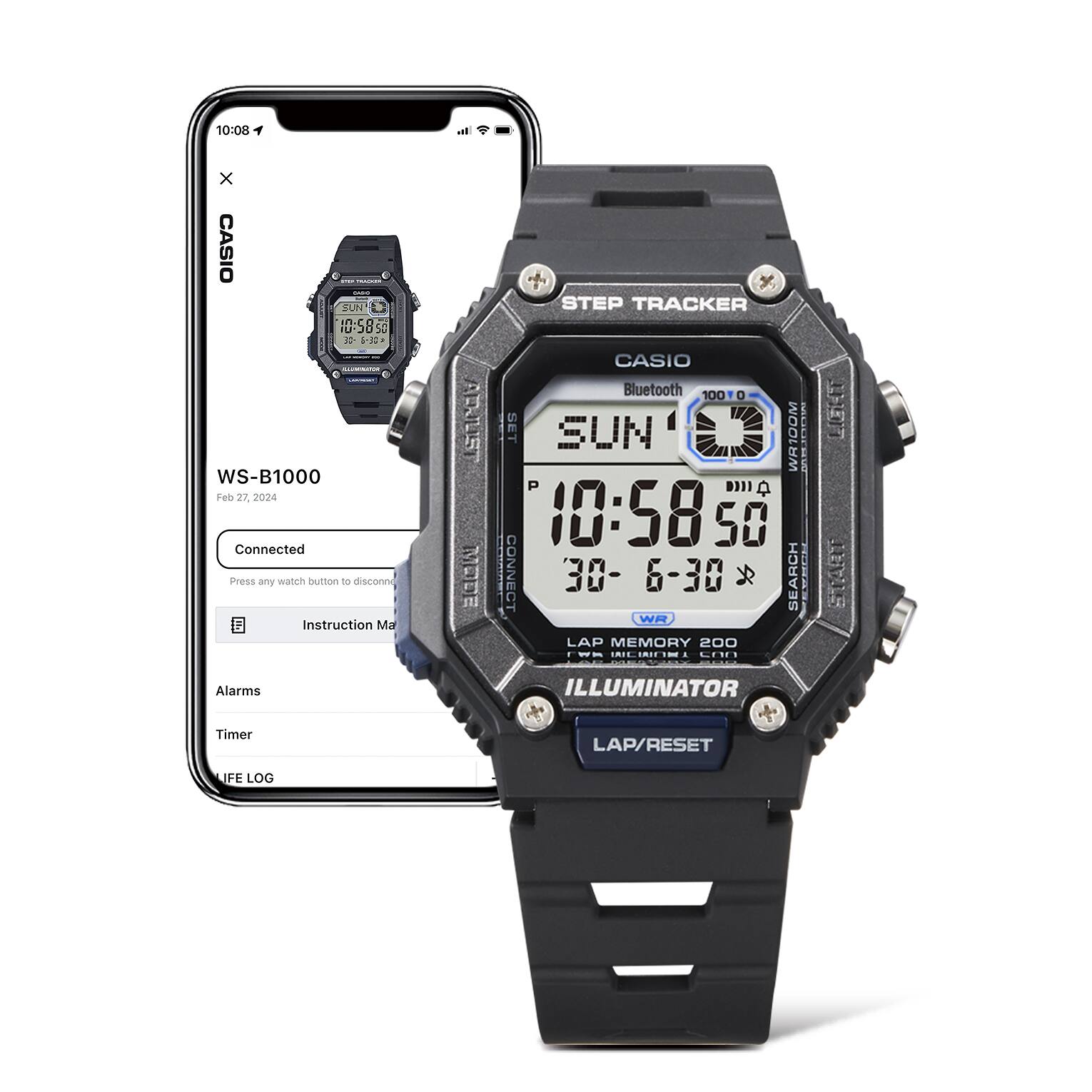 Reloj Casio digital WS-B1000-2AVCF