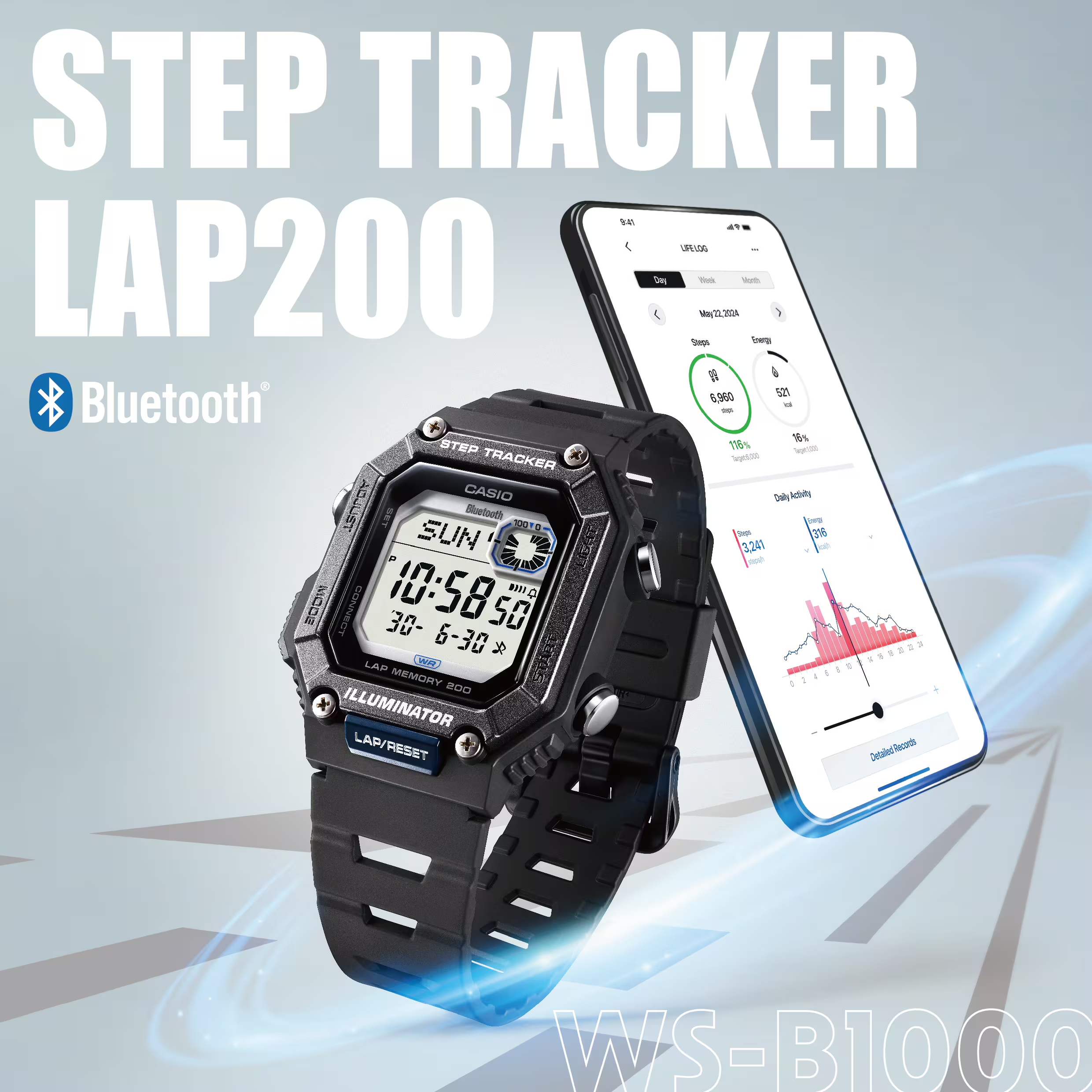 Reloj Casio digital WS-B1000-2AVCF