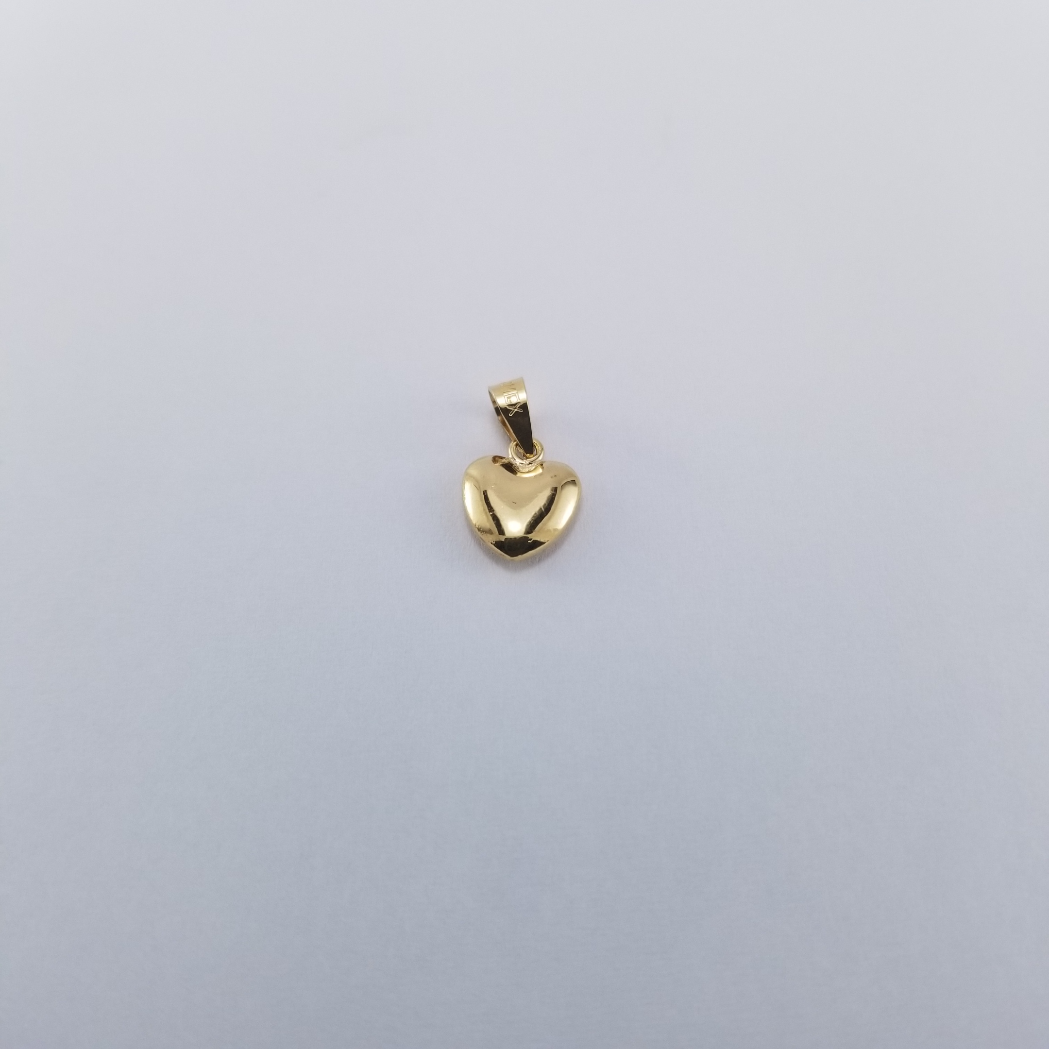 Dije 10k Corazón Globo Lustre 7mm