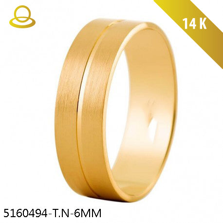 Argolla 14k 6mm Amarillo Mod. 5160494
