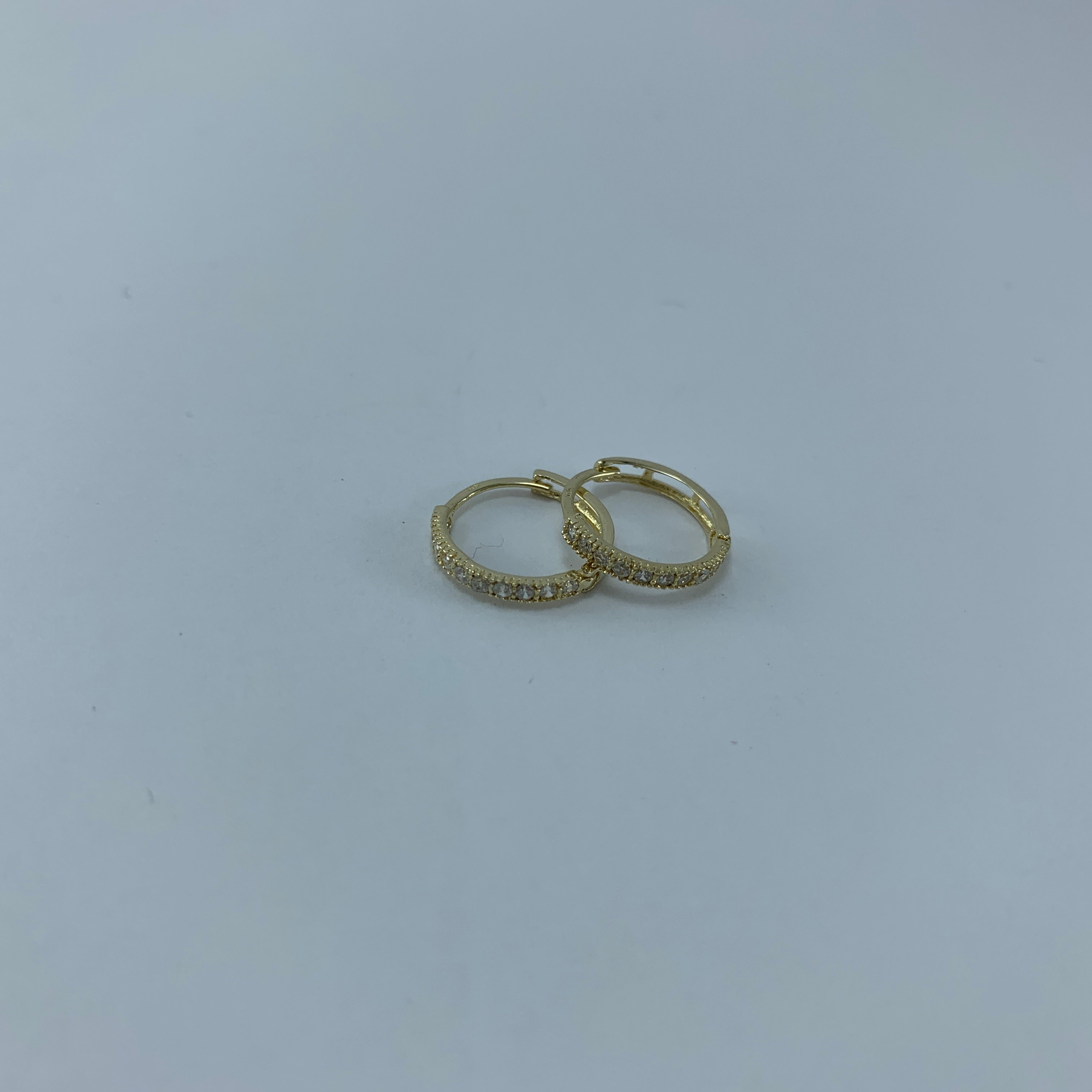 Arracada 10k Huggie Redonda 12x2mm