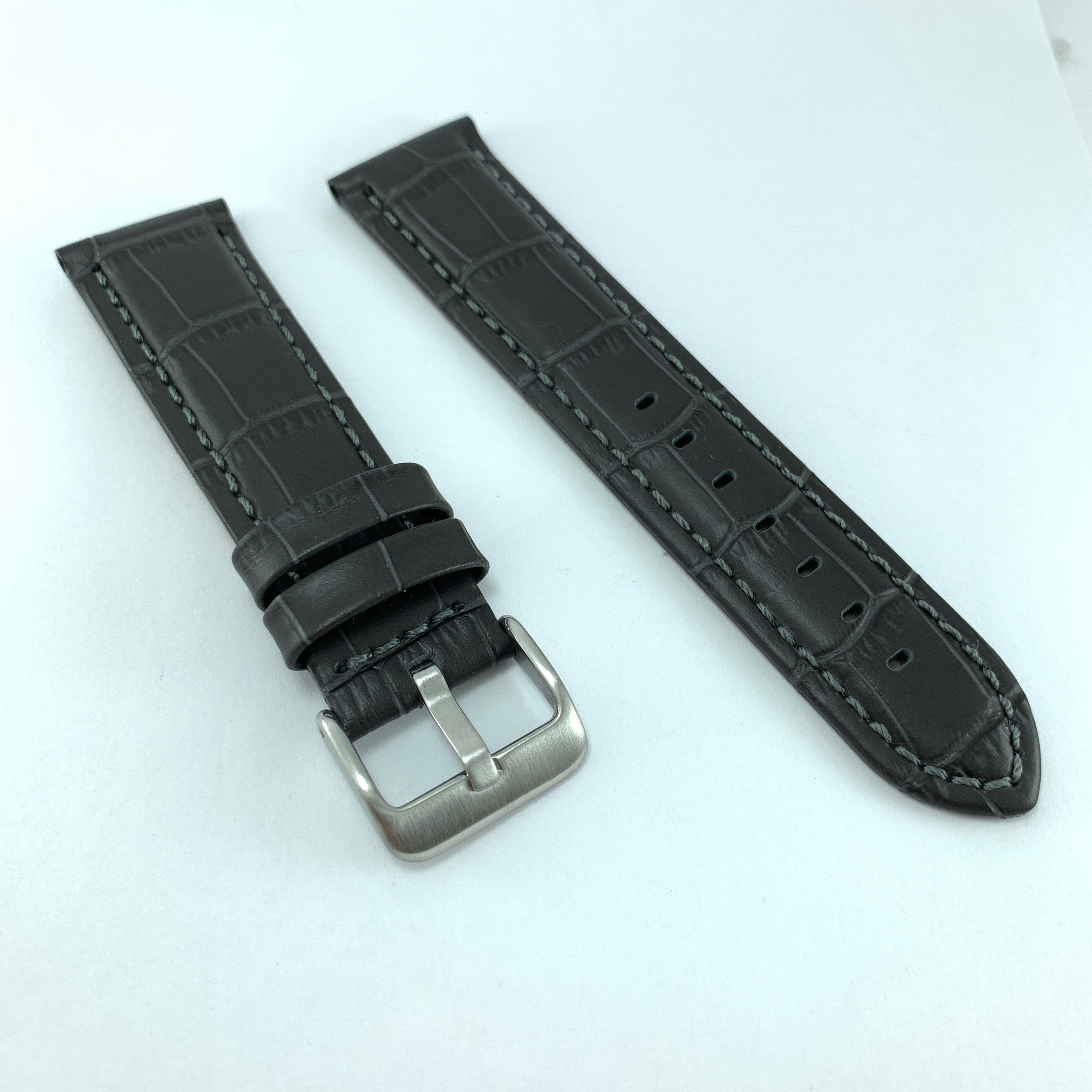 Correa Piel Gris 4110 20mm