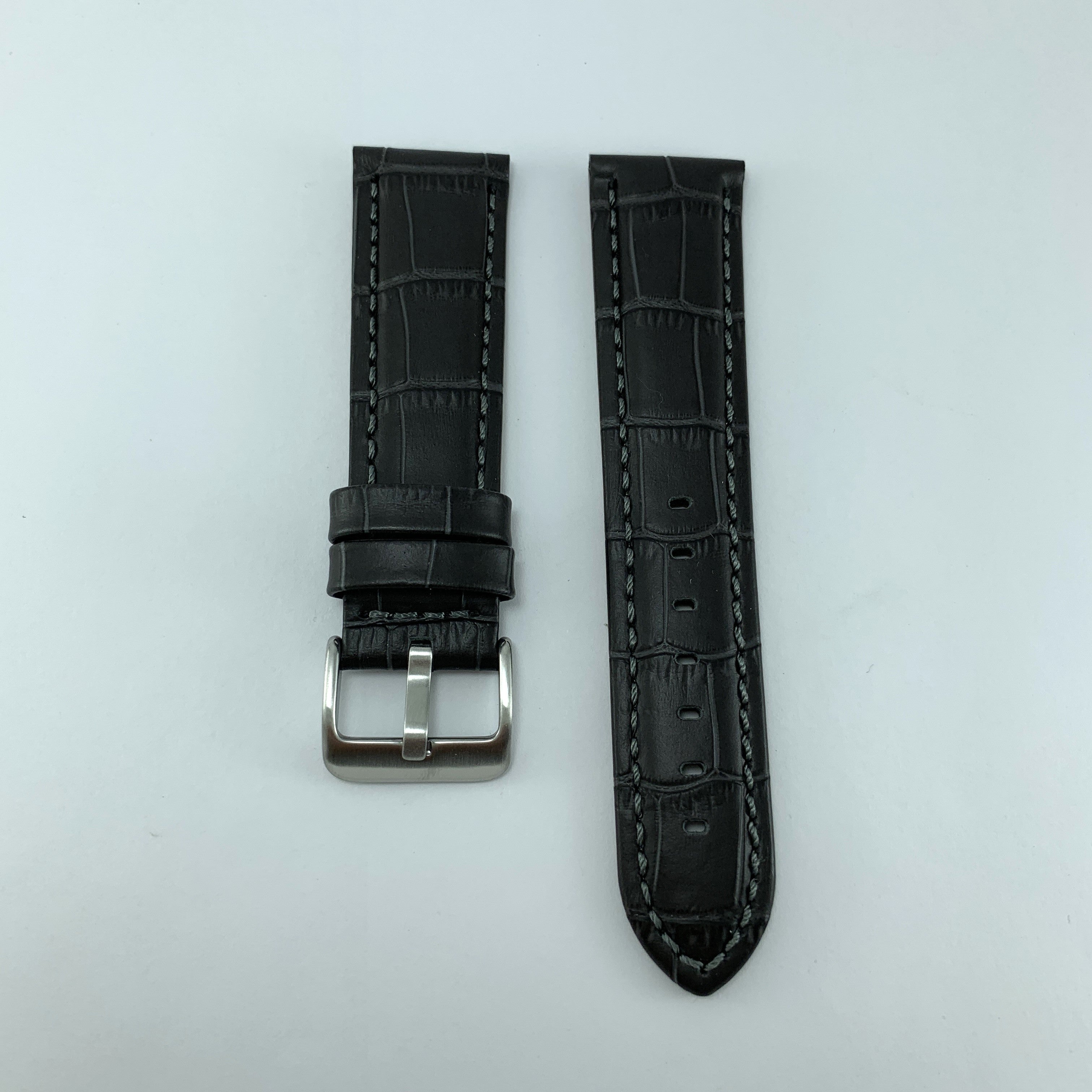Correa Piel Negro 2110 22mm