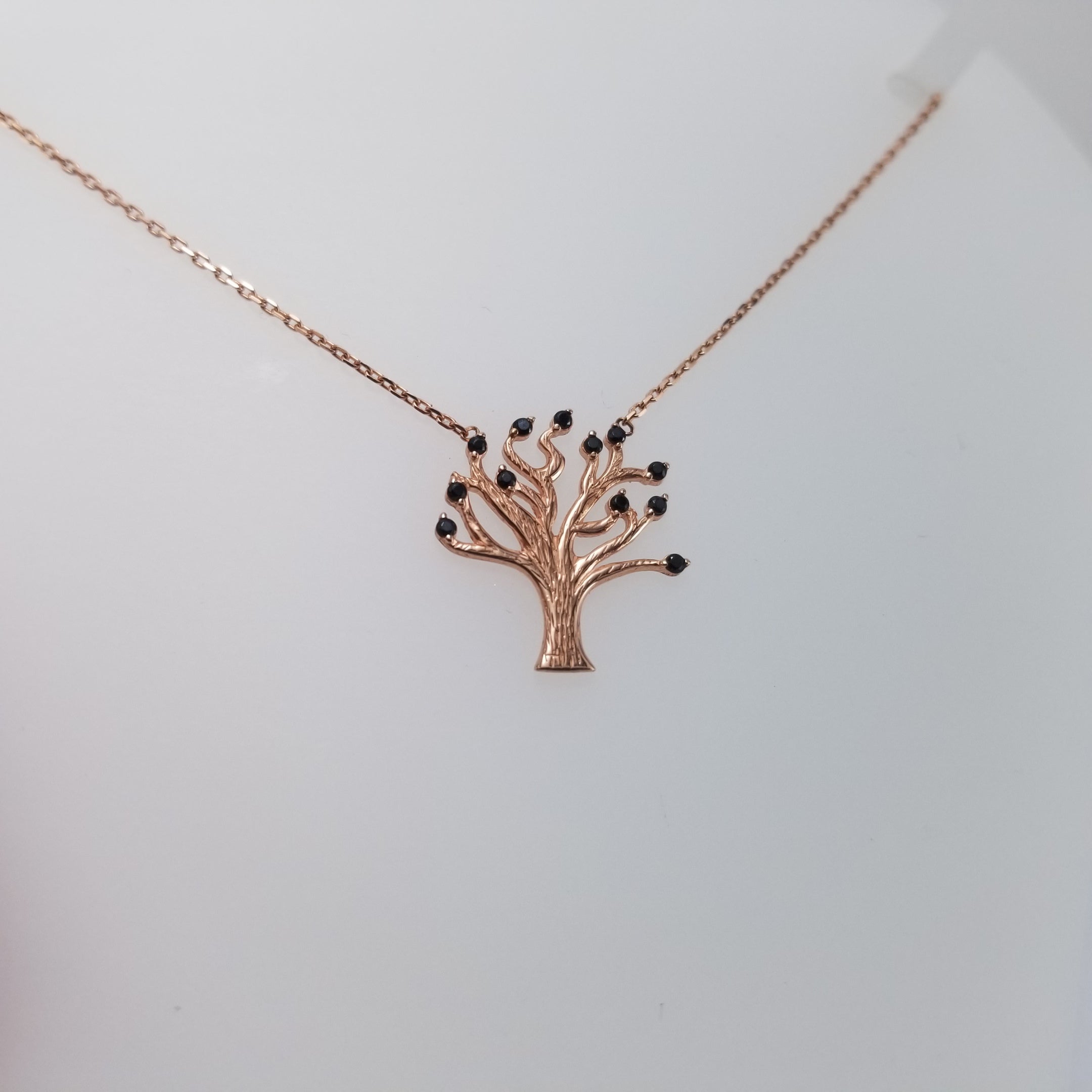 Gargantilla 10k Arbol Vida oro rosa
