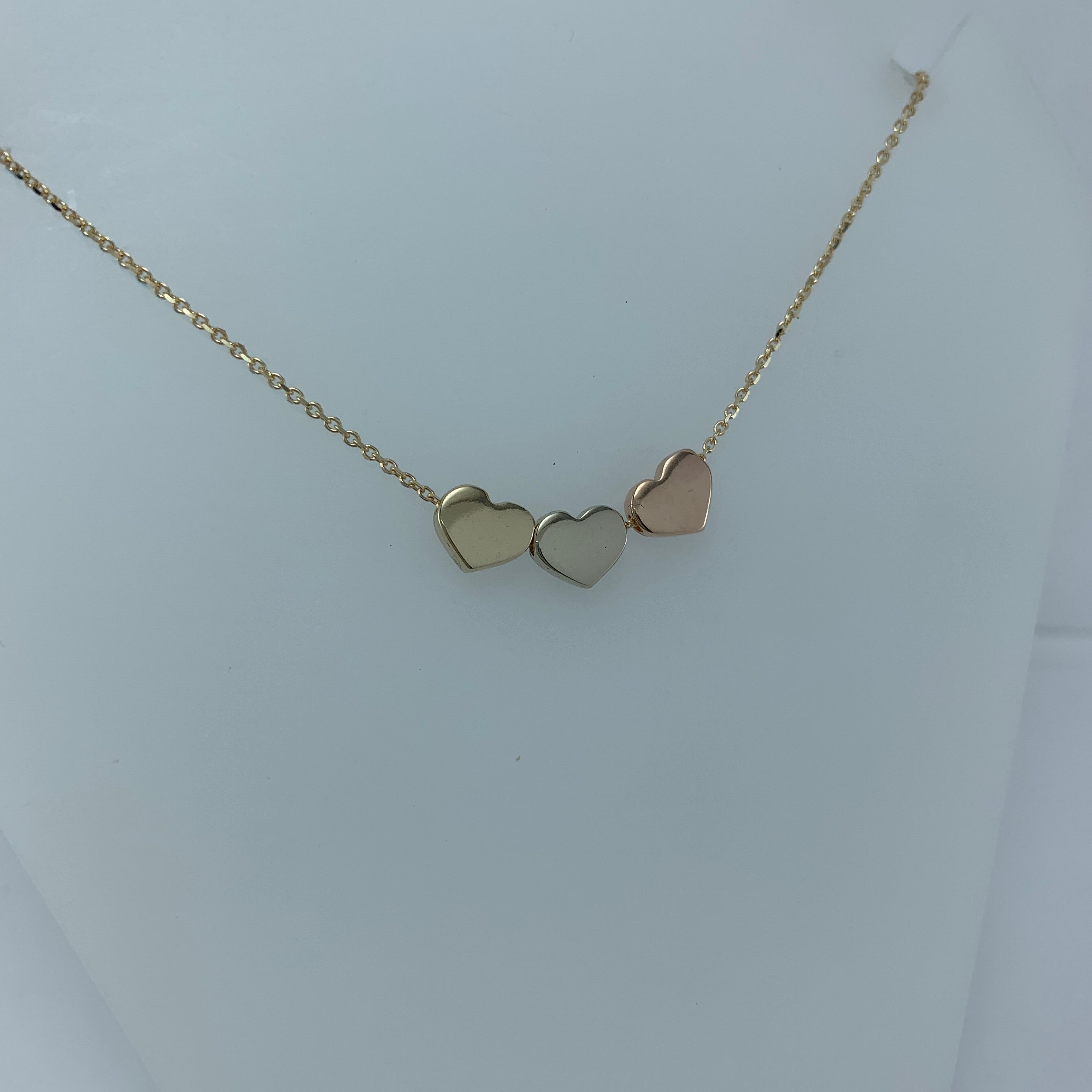 Gargantilla 10K Corazones 3 Florentino