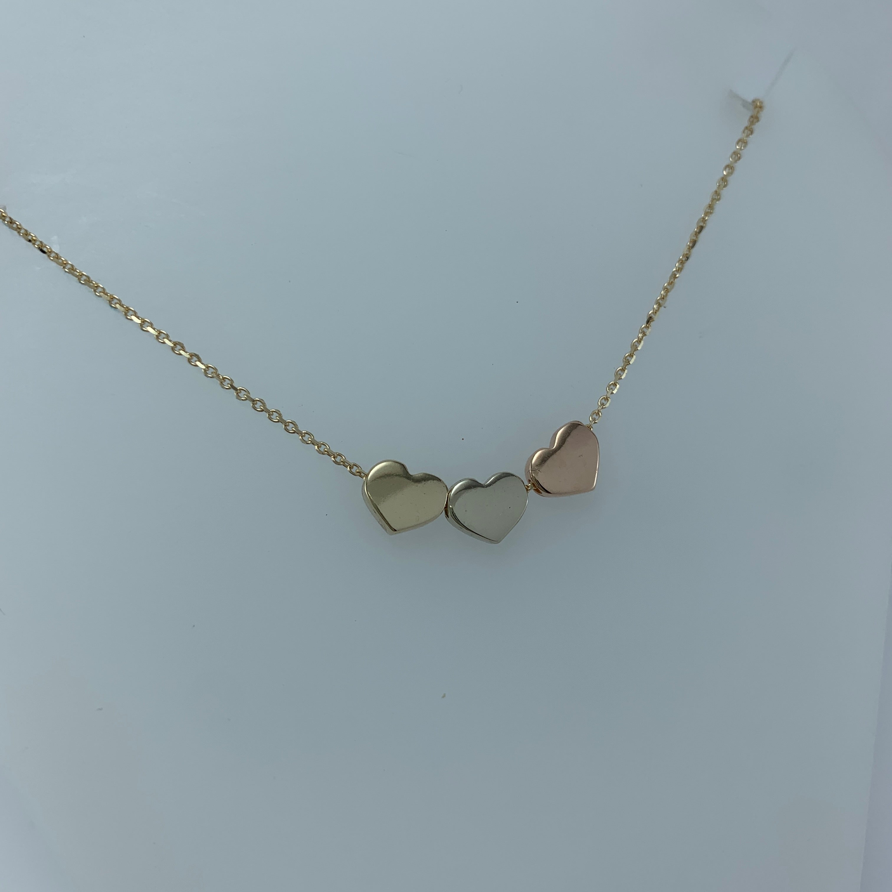 Gargantilla 10K Corazones 3 Florentino