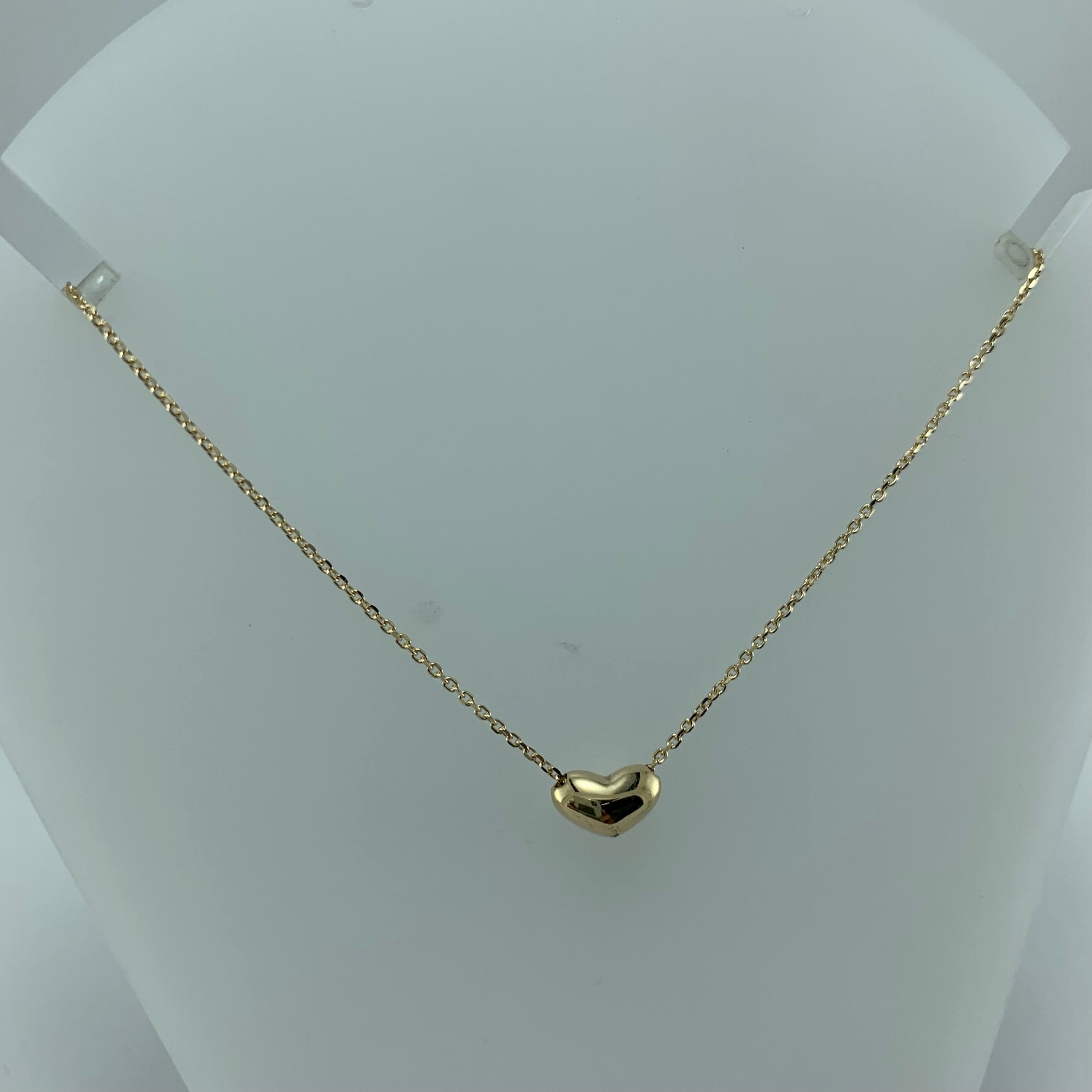 Gargantilla 10k Corazón globo pequeño