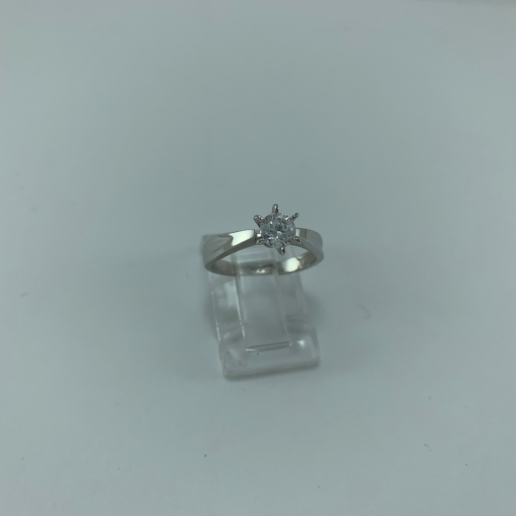 Anillo Compromiso 14K Oro blanco