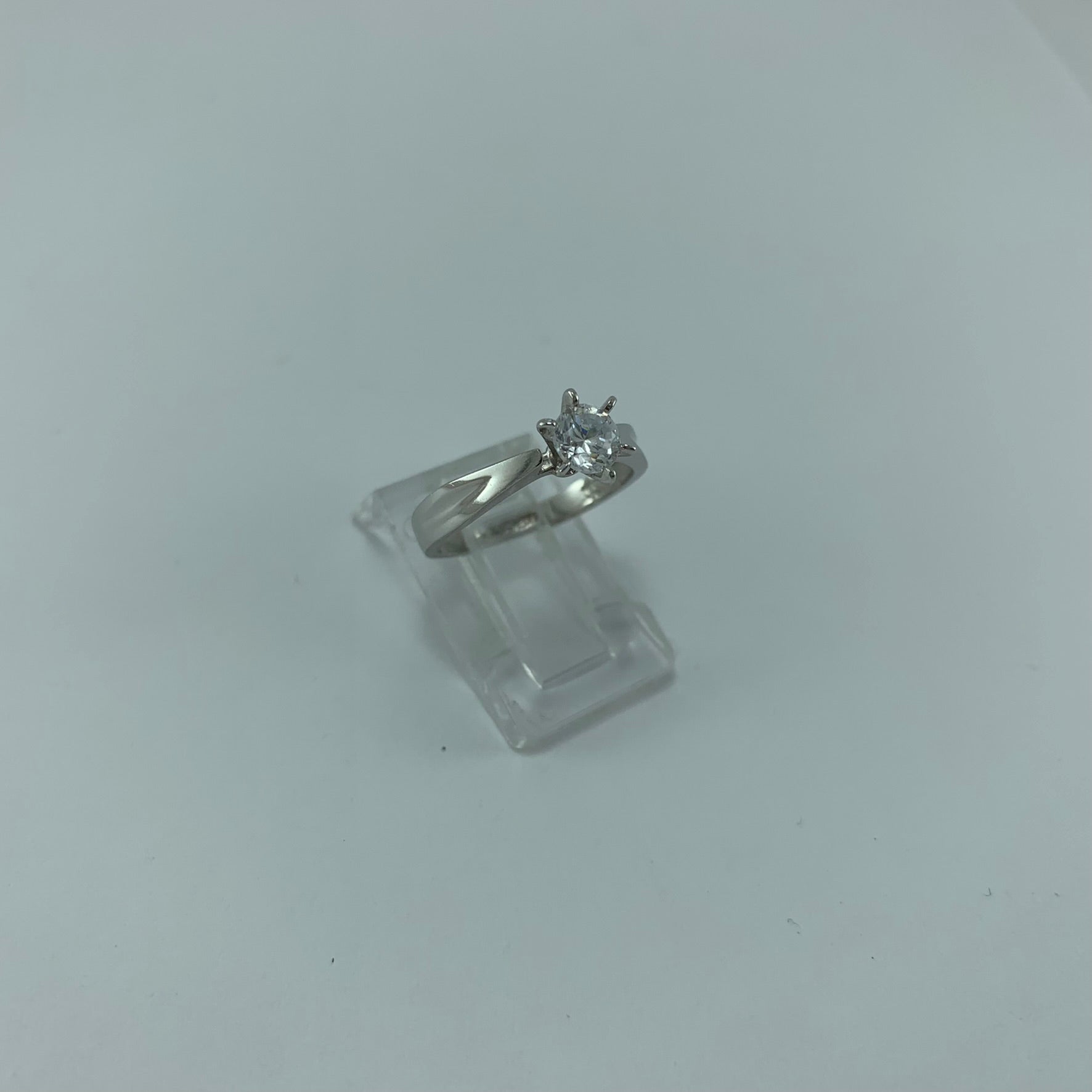 Anillo Compromiso 14K Oro blanco