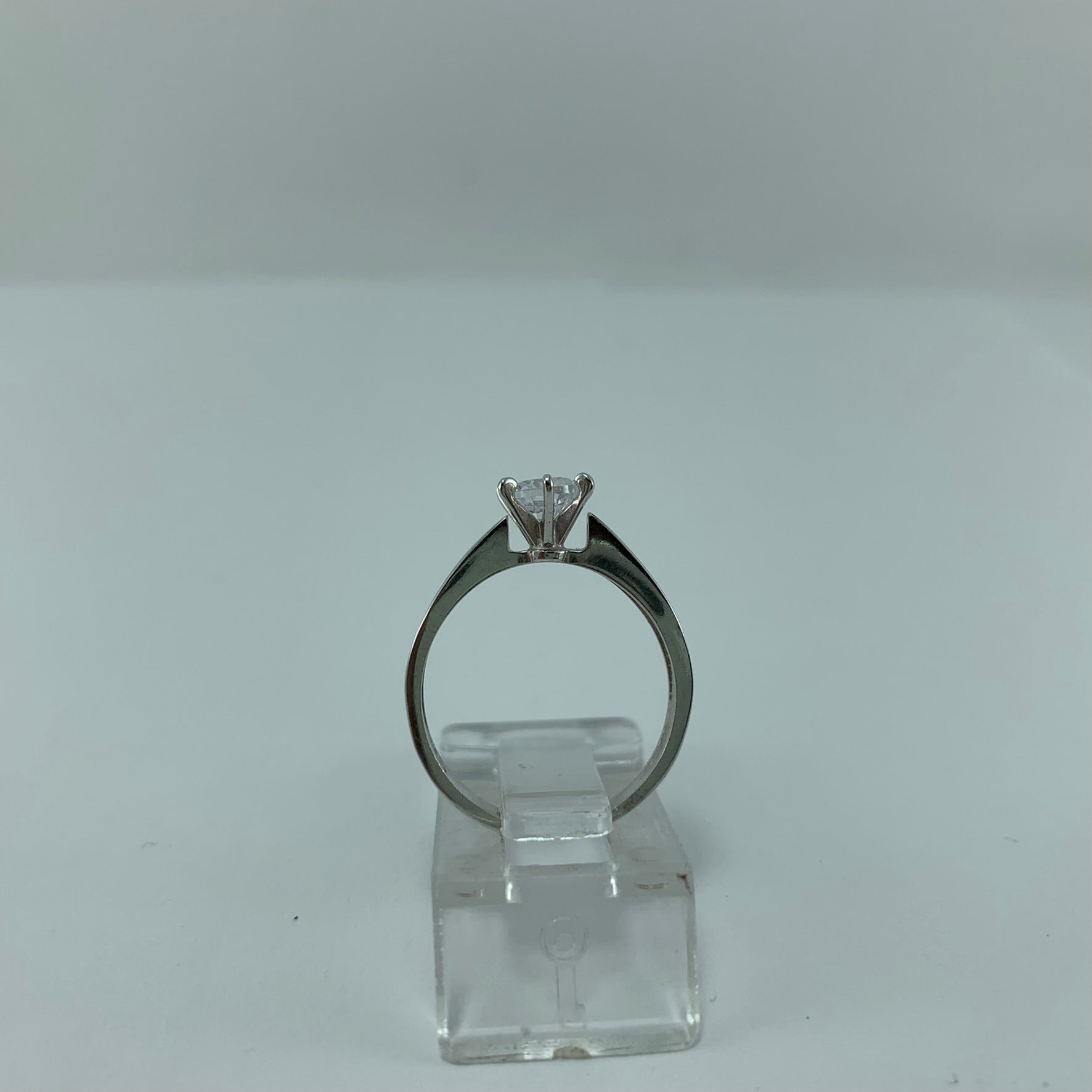 Anillo Compromiso 14K Oro blanco