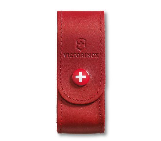 Funda Victorinox Piel Roja 91mm 4.0520.1