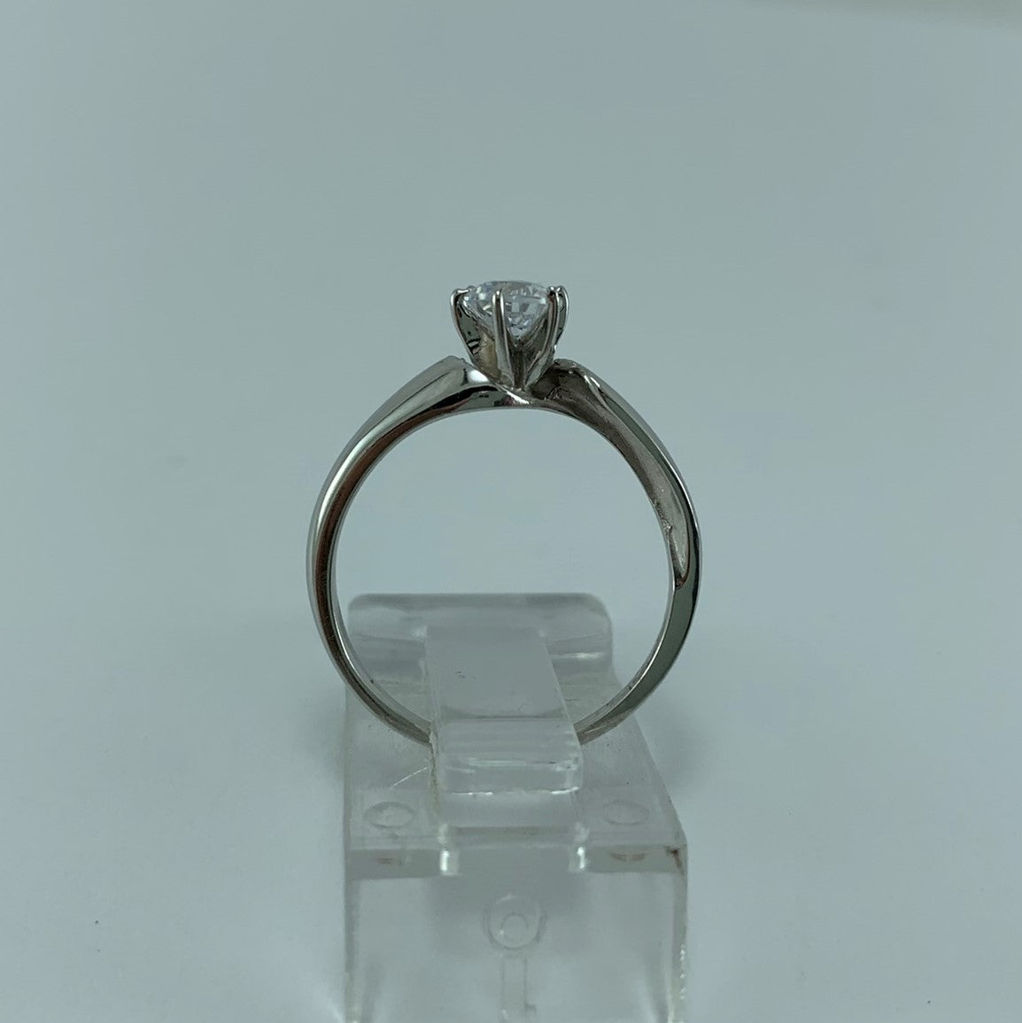 Anillo Compromiso 14K Oro blanco