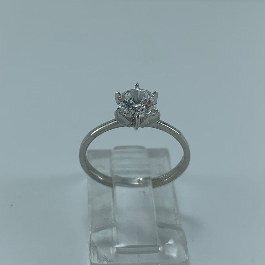 Anillo Compromiso 14K Oro blanco