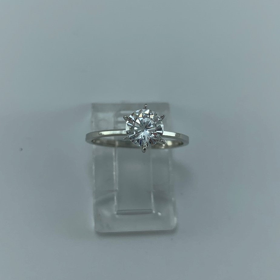 Anillo Compromiso 14K Oro blanco