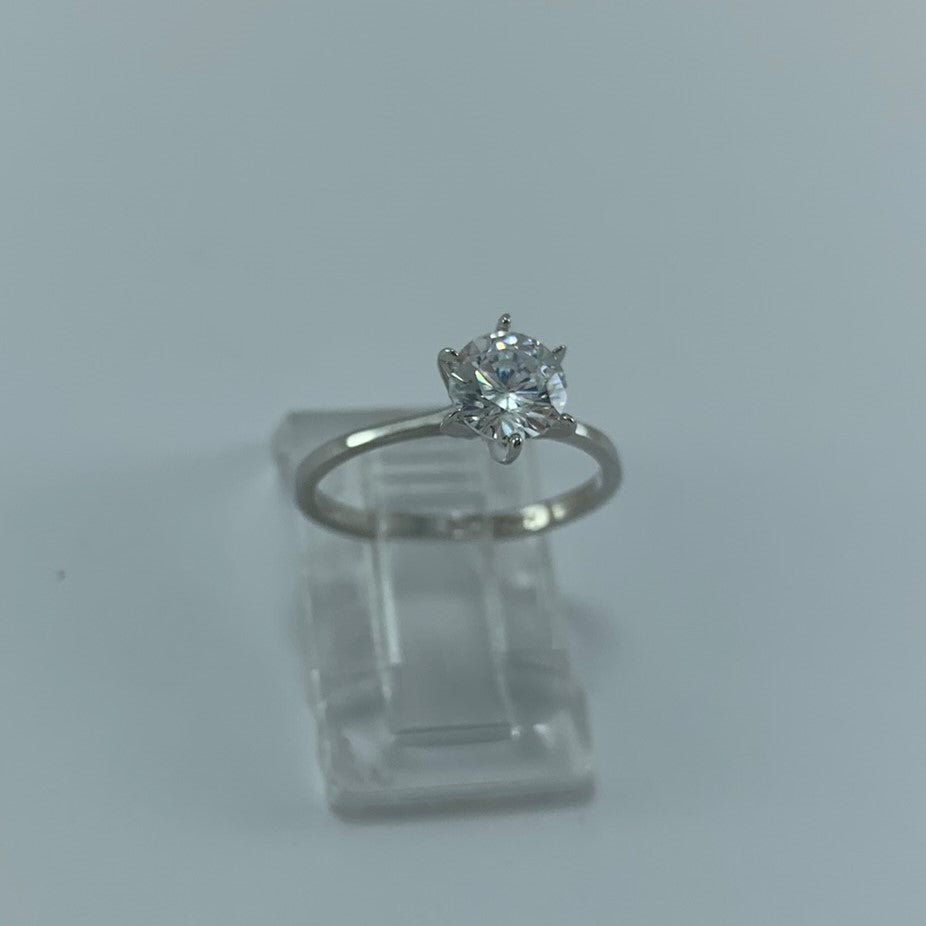 Anillo Compromiso 14K Oro blanco