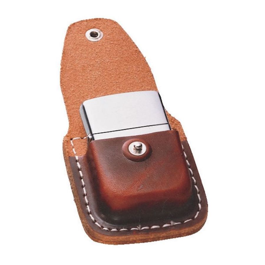 Funda con clip Zippo Piel Café