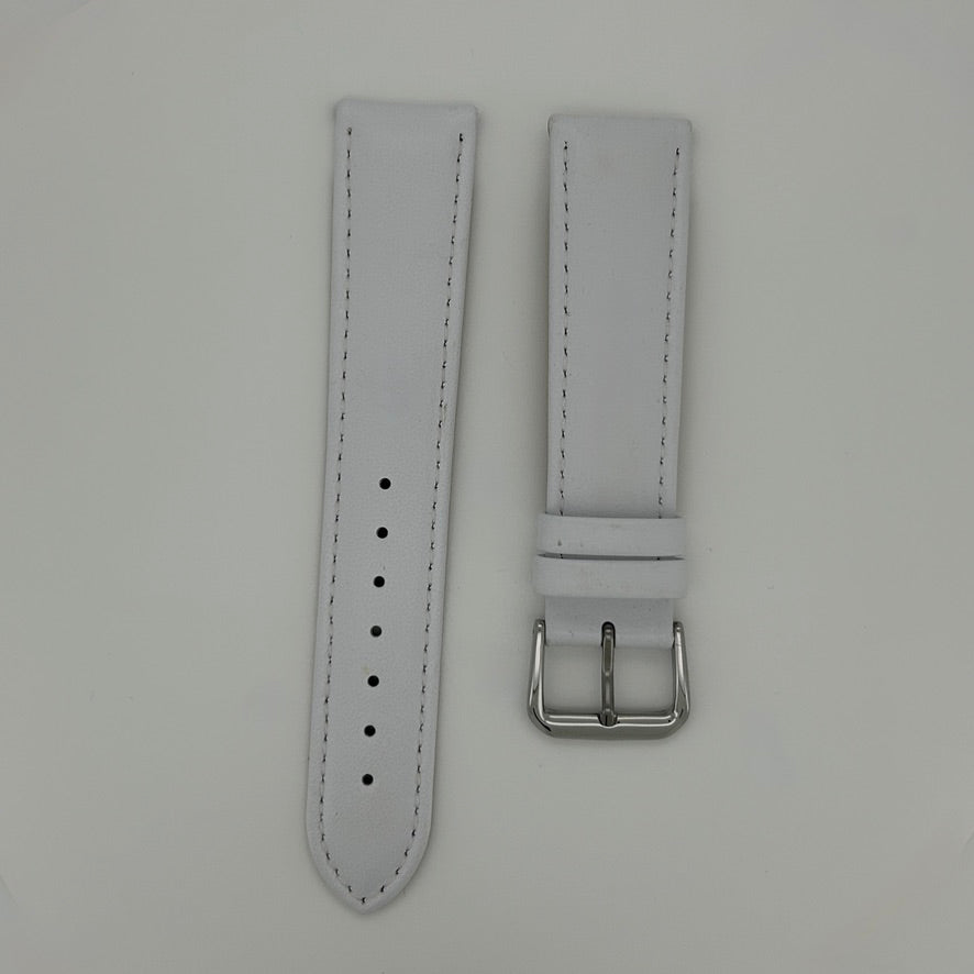 Correa piel Bongon 108 22 mm blanco