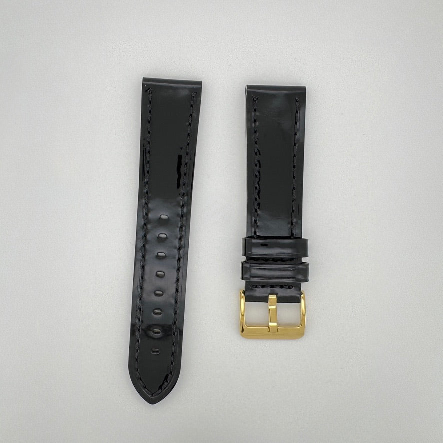 Correa piel Bongon 1610 Negro charol