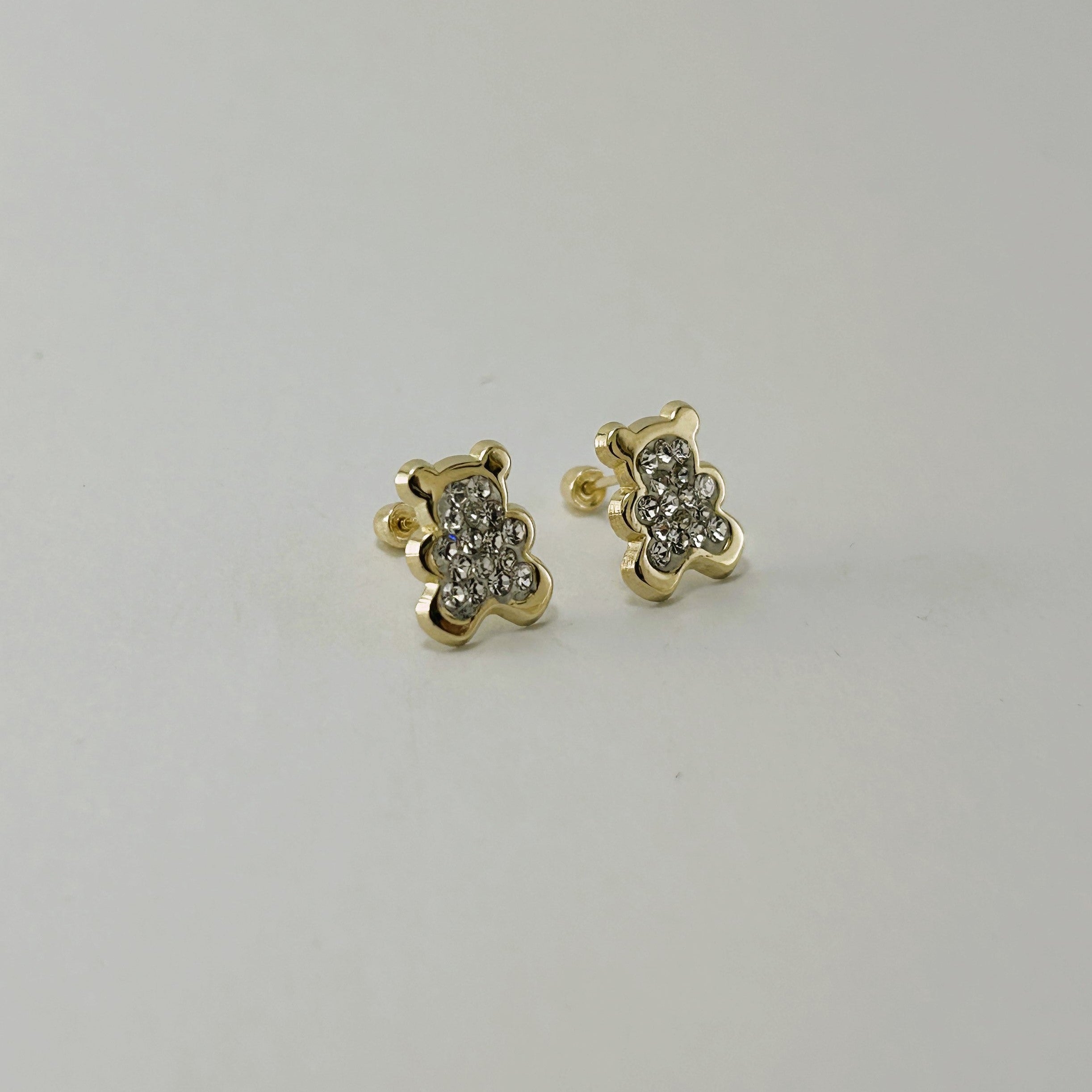 Broquel 10k Oso Brillo Blanco