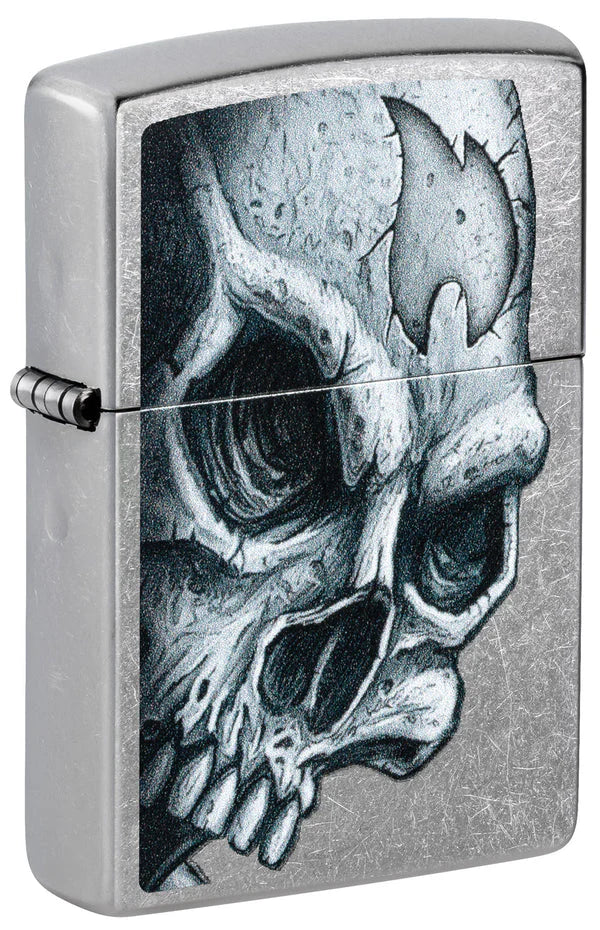 Encendedor Zippo Skull And Flame Design MZ46587