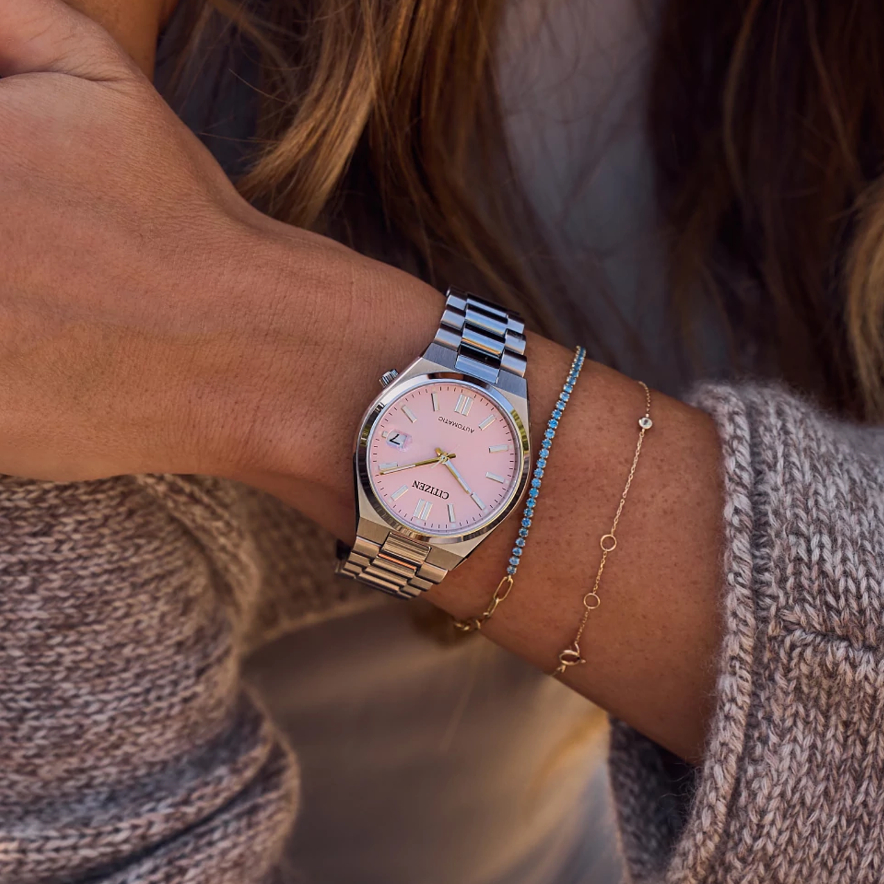 Reloj Citizen Tsuyosa automatico dama 37mm NJ200-50Z