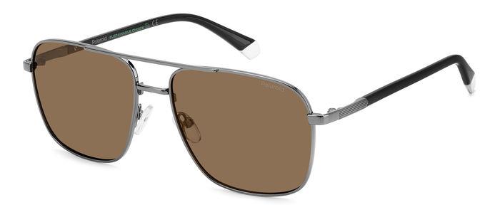 Lentes Polaroid PLD4128/S/X KJ1-DARK RUTHENIUM