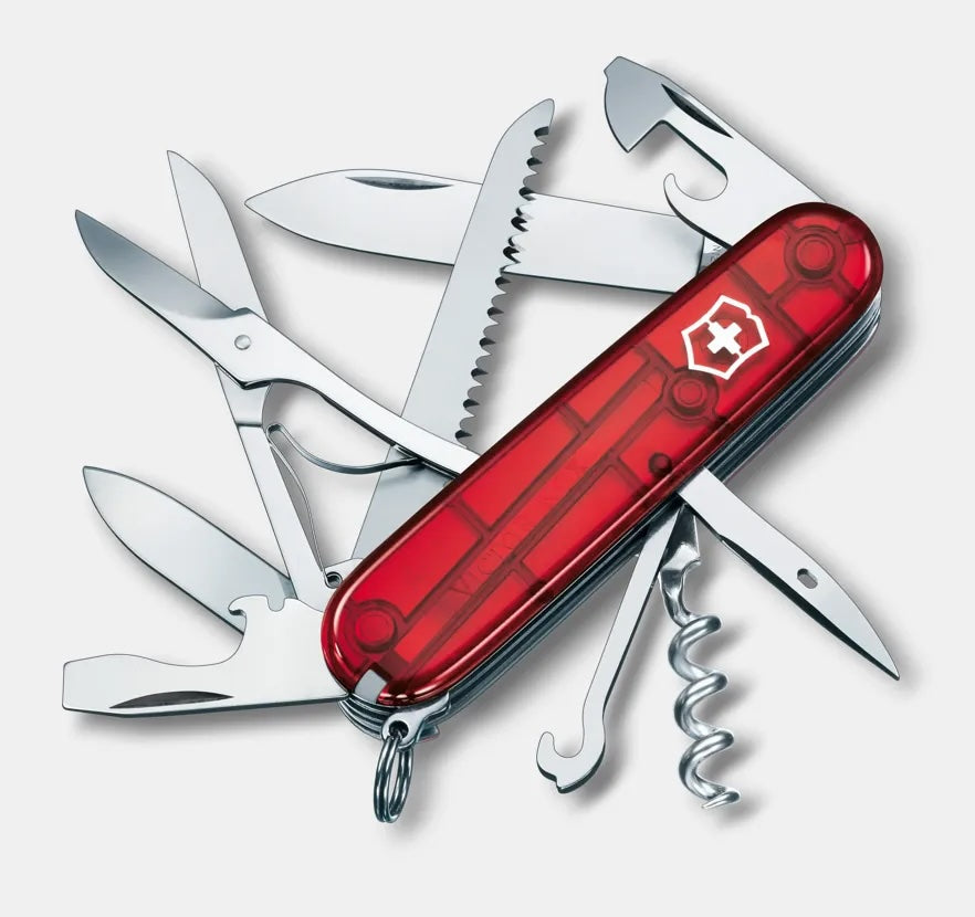 Navaja victorinox Huntsman Red trans 1.3713.T