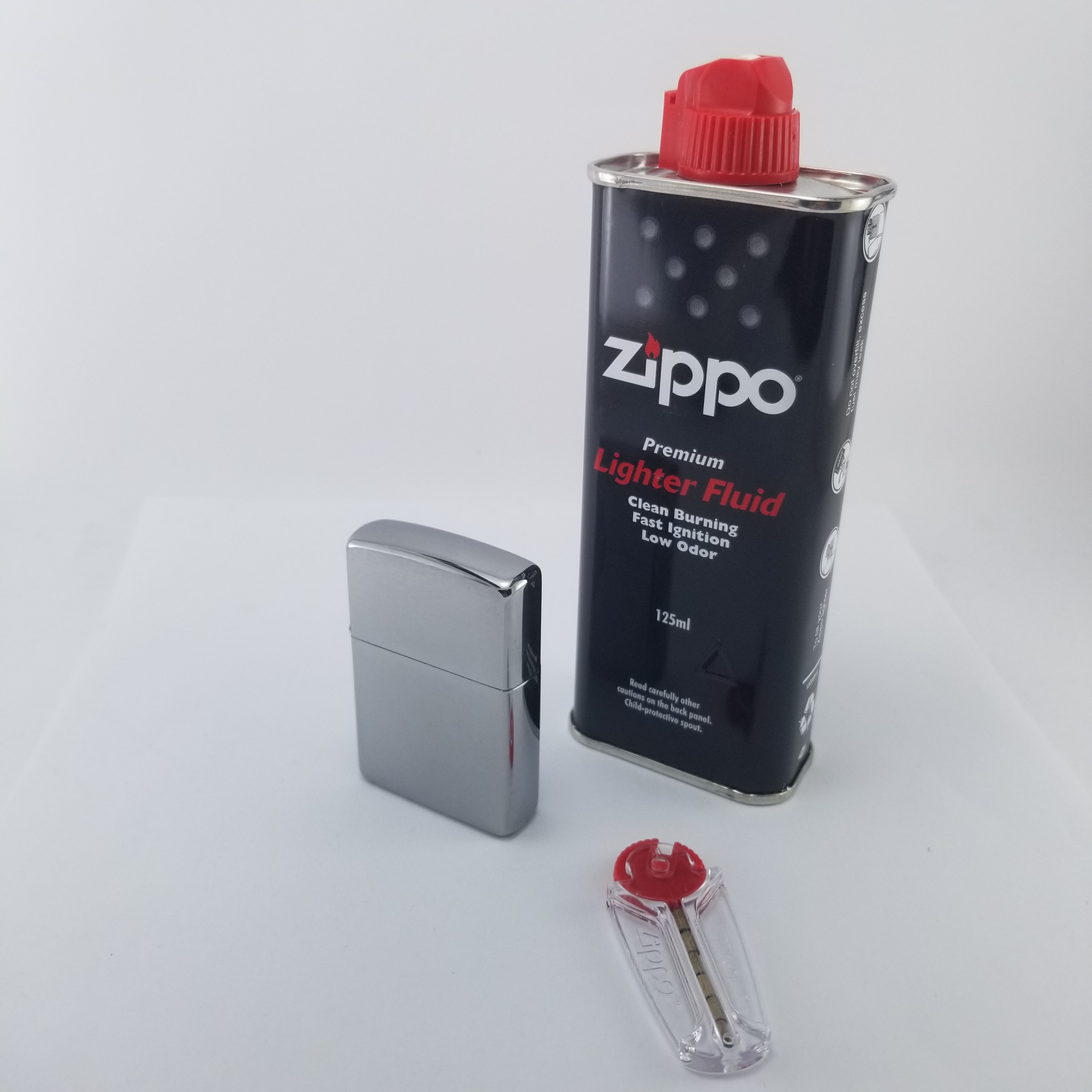 Zippo Set / Encendedor Mate MZ200 Gasolina y Piedra