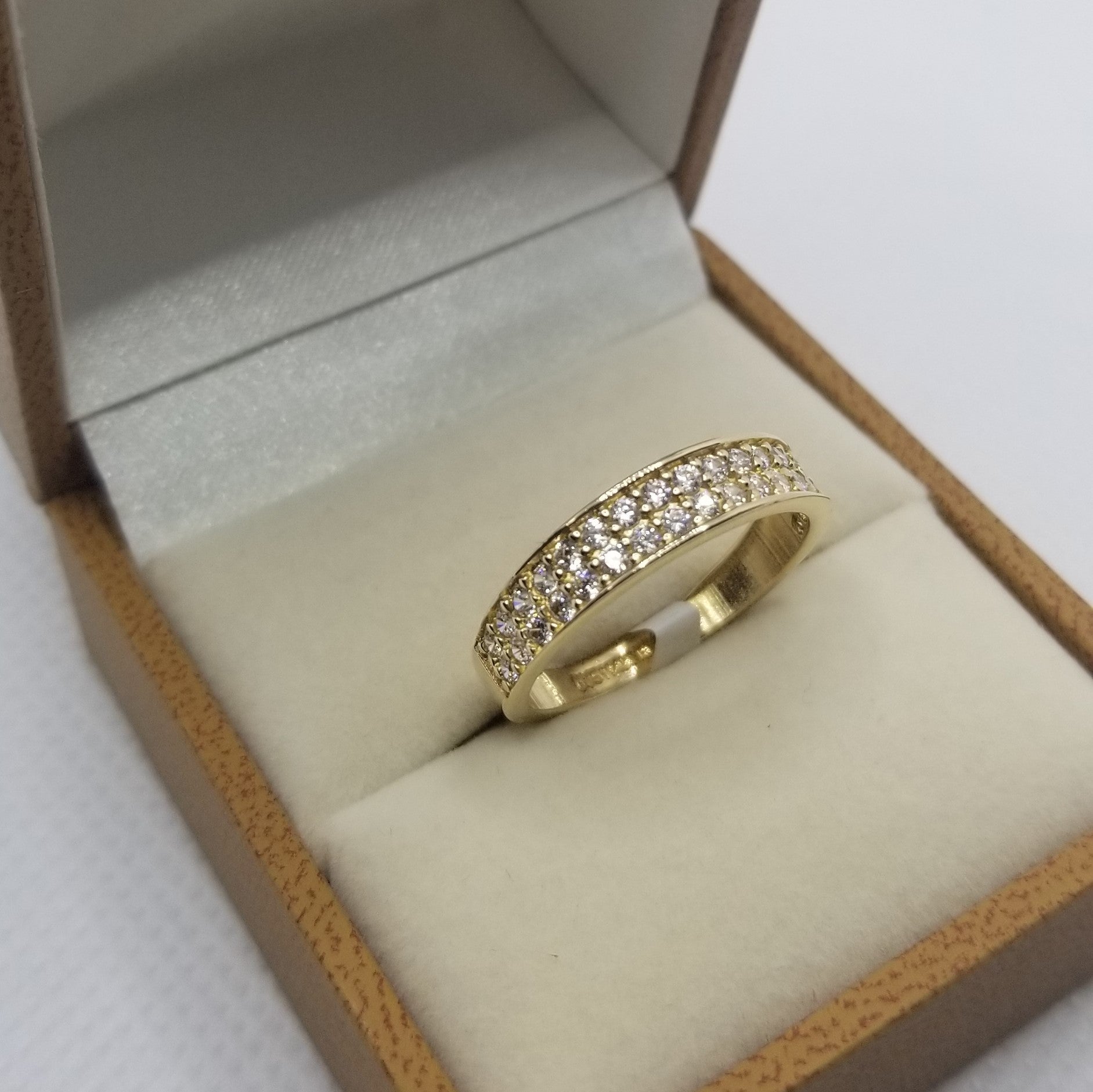 Anillo Churumbela circonias 14k