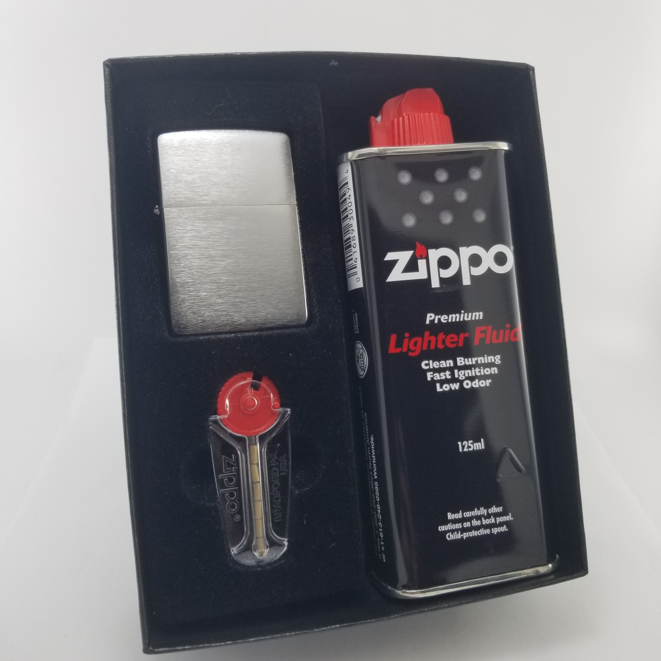 Zippo Set / Encendedor Mate MZ200 Gasolina y Piedra