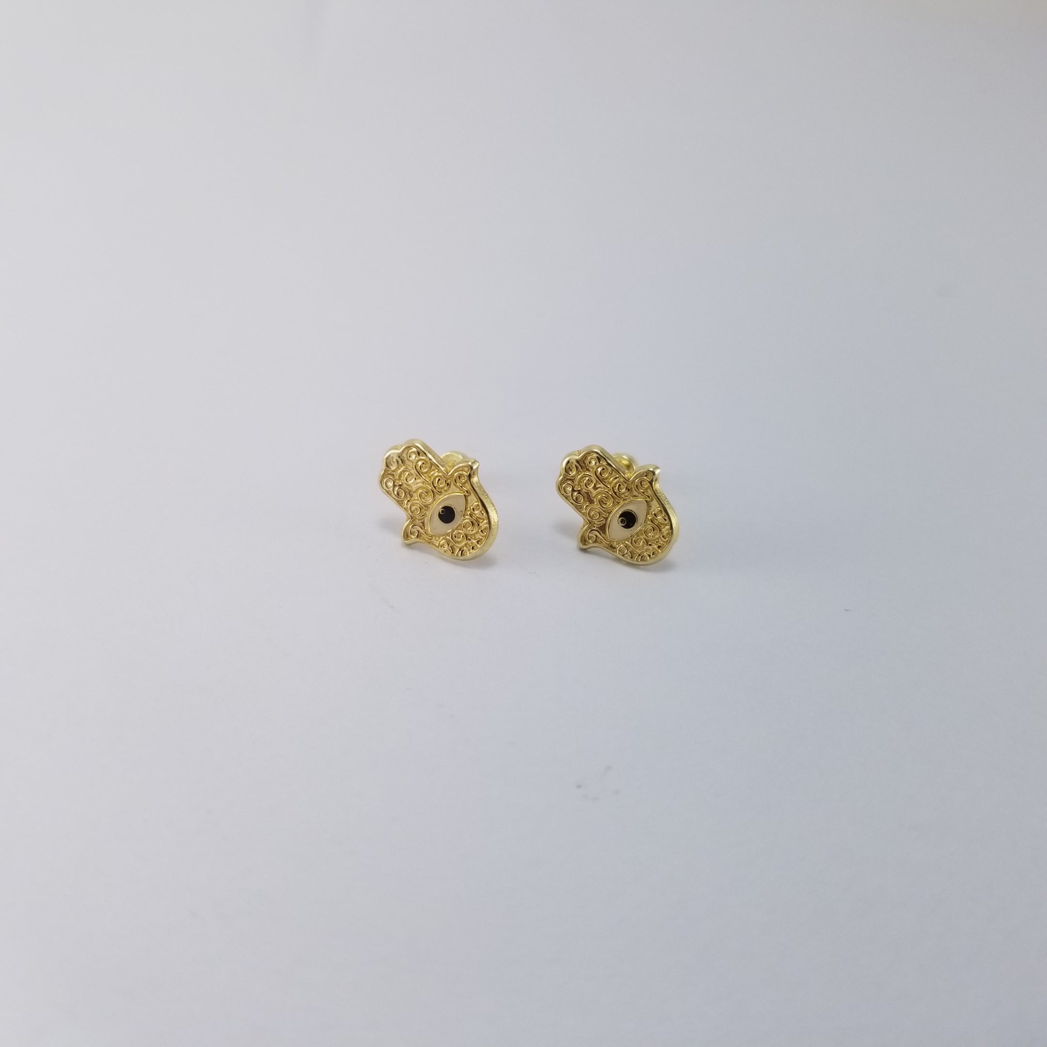 Broqueles 10k Mano Fatima 10mm