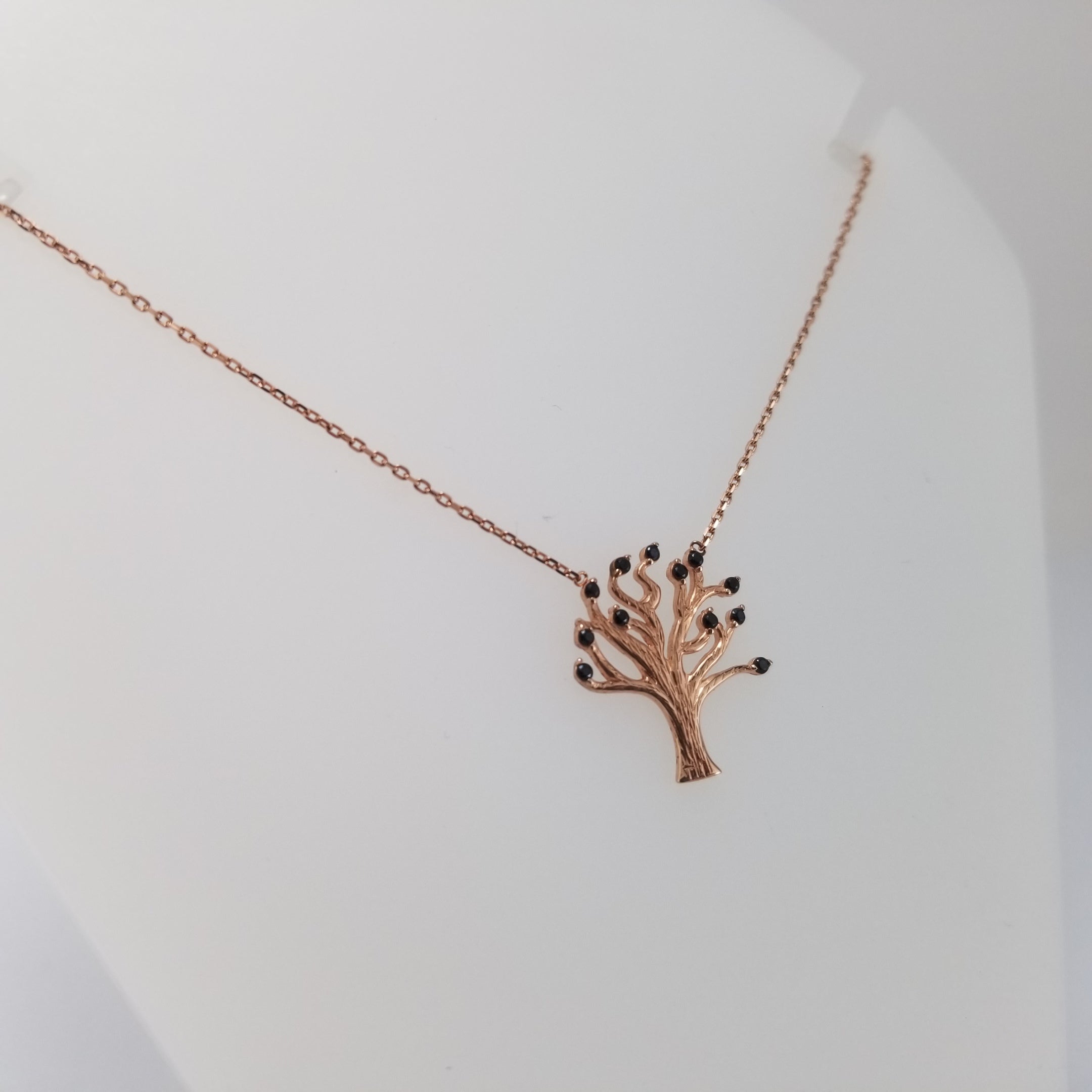Gargantilla 10k Arbol Vida oro rosa