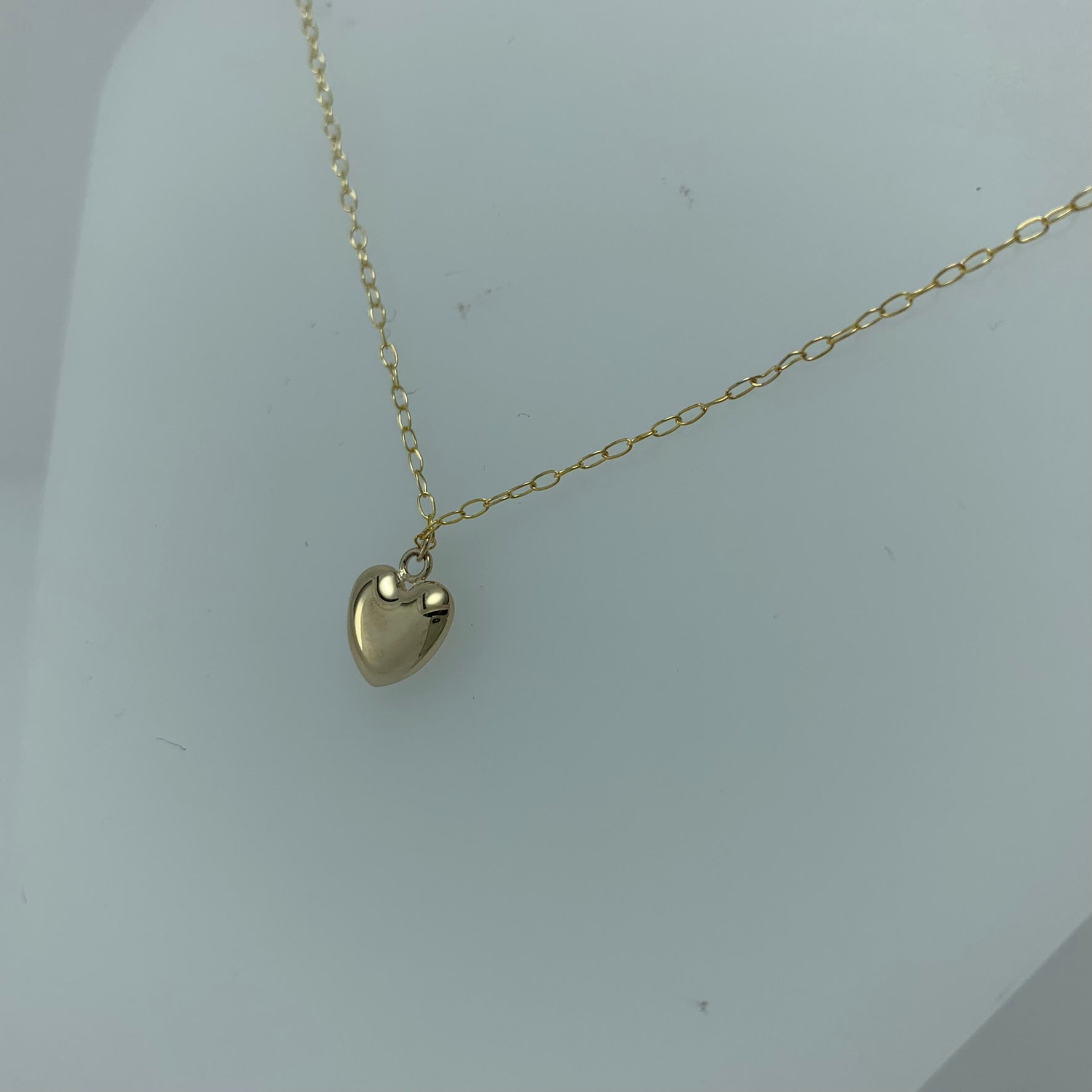 Gargantilla 10k Corazon Globo  8mm