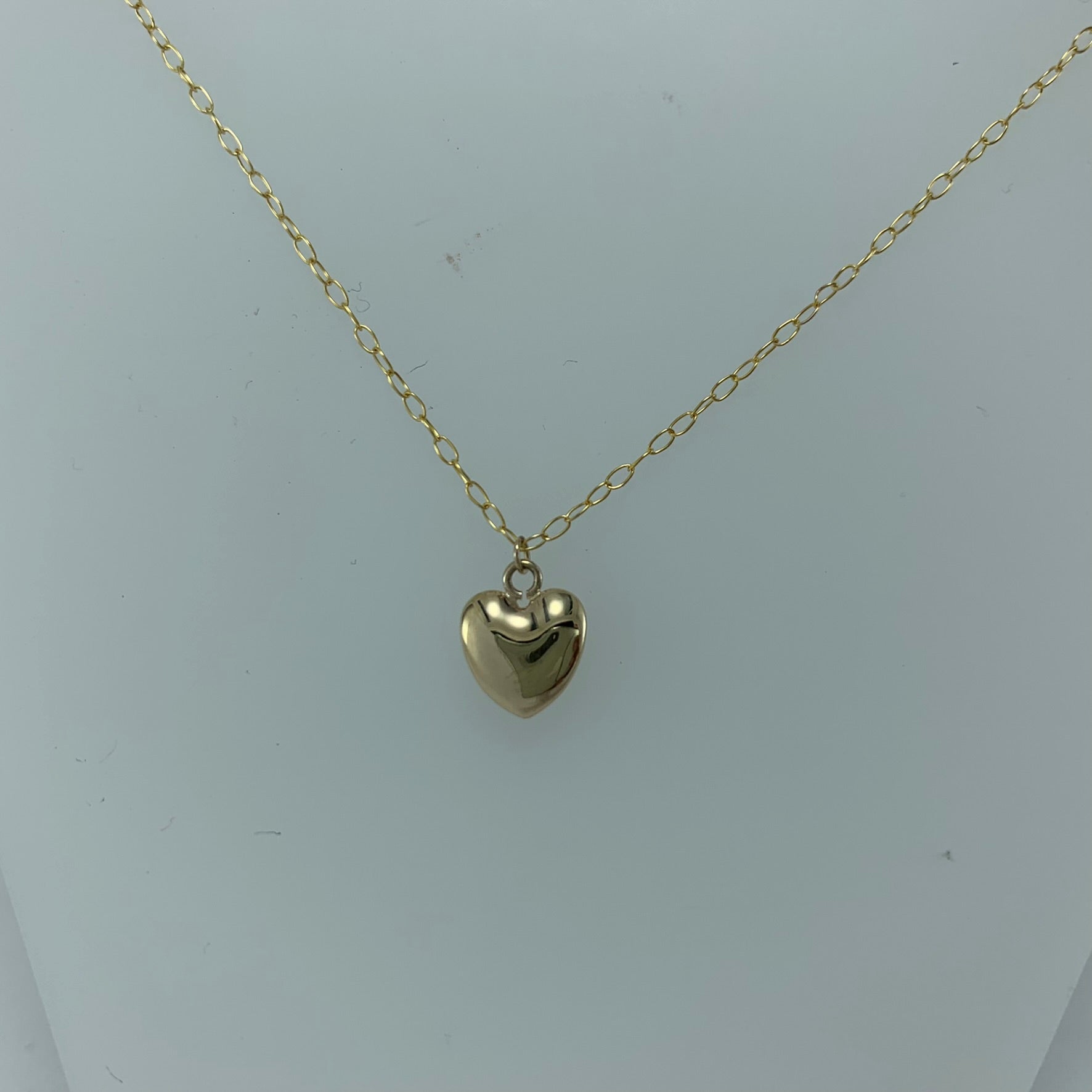 Gargantilla 10k Corazon Globo  8mm