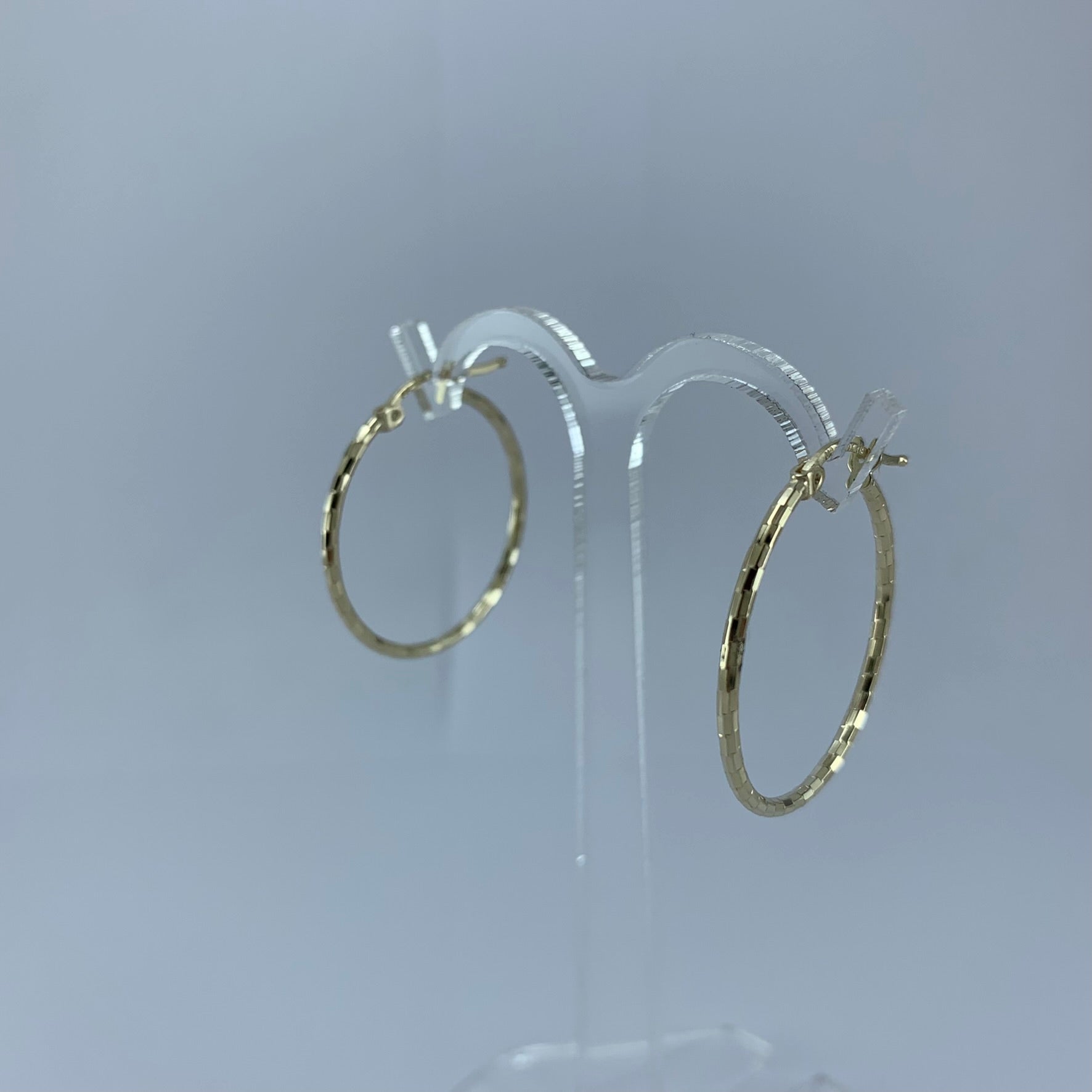 Arracada Tubular Diamantada Redonda 26mm