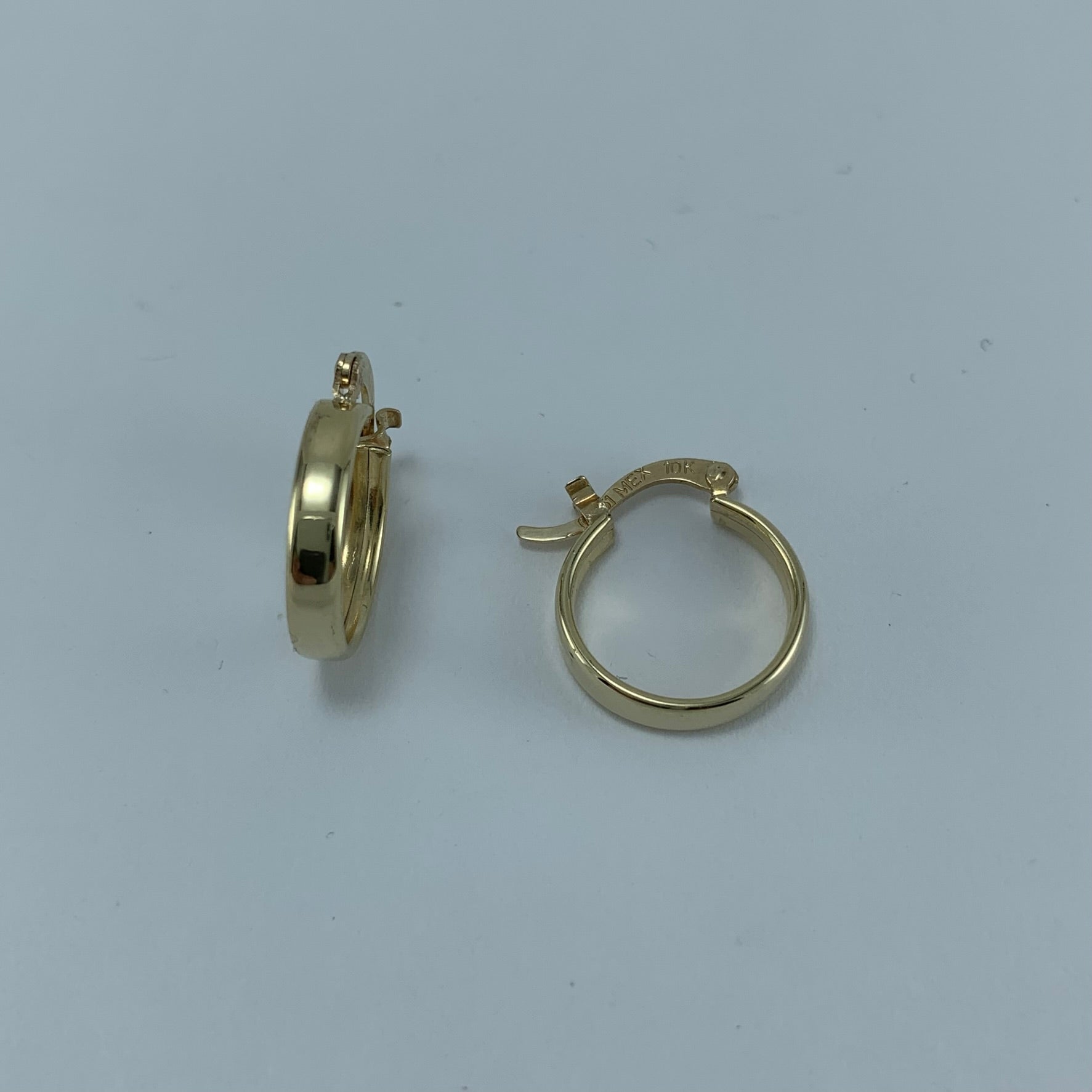 Arracada Redonda Plana Lustre 15 mm