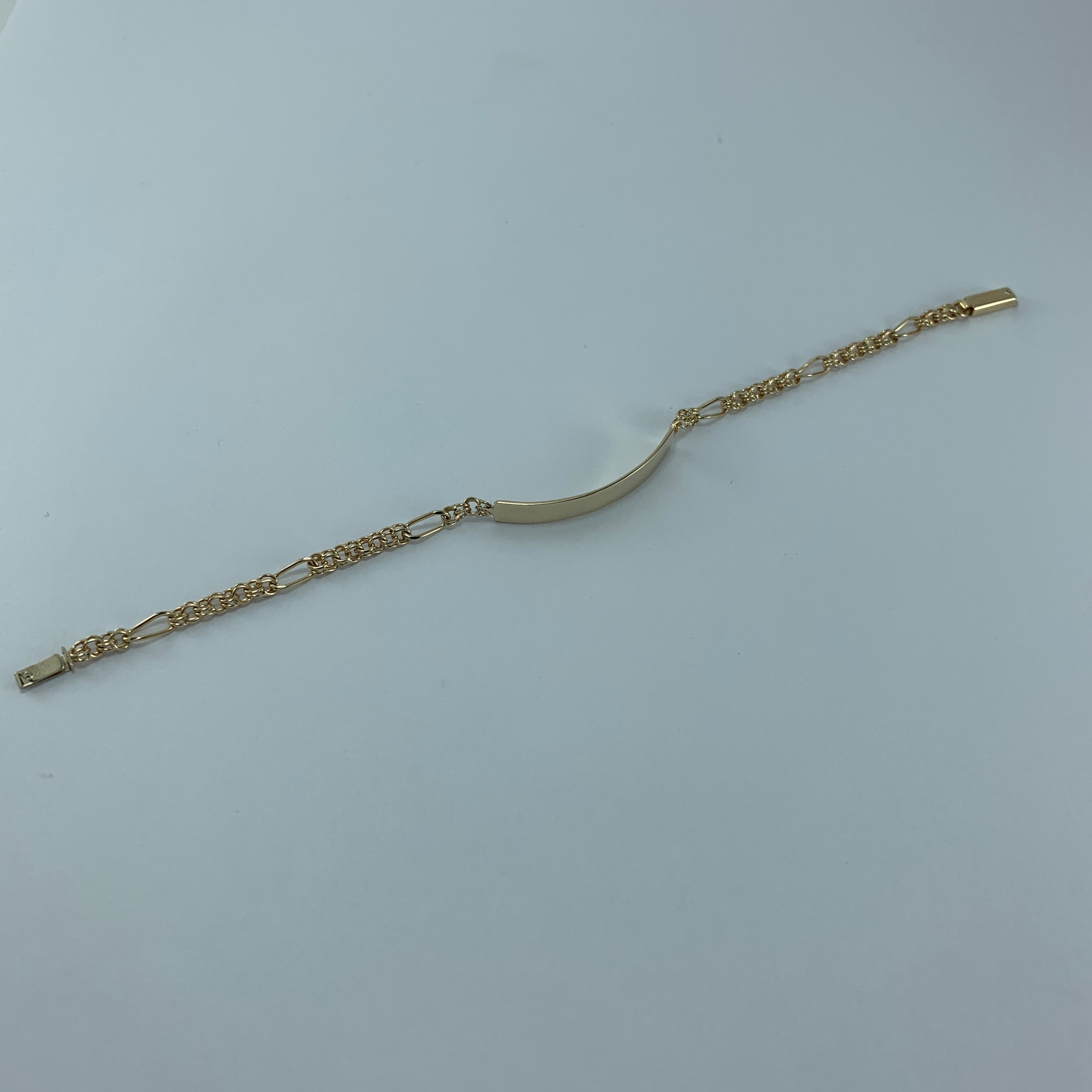 Esclava 10k eslabón chino 15cms placa  30mm x 4mm