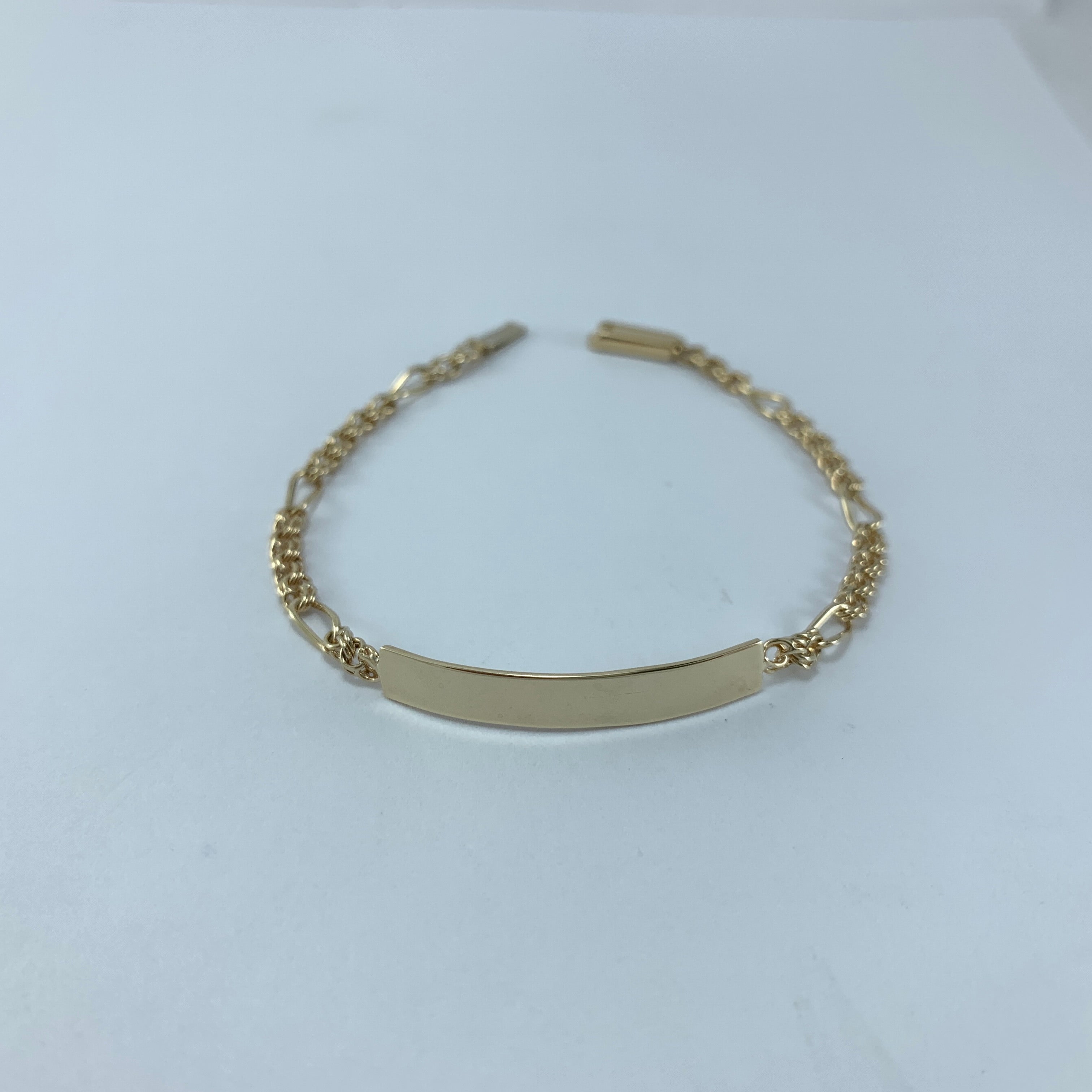 Esclava 10k eslabón chino 15cms placa  30mm x 4mm