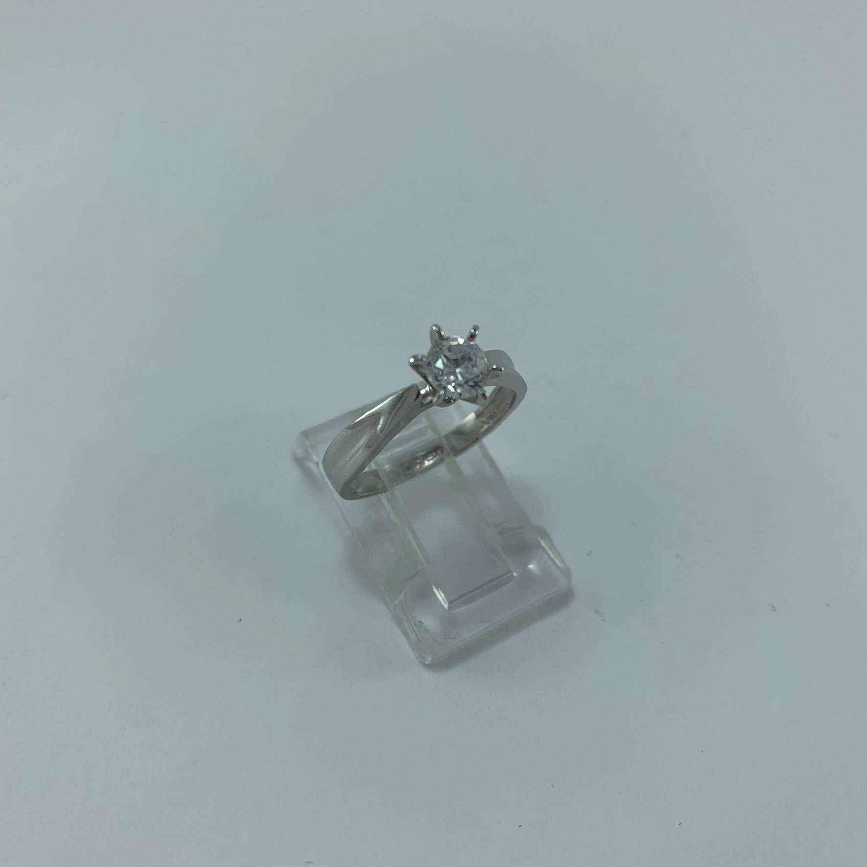 Anillo Compromiso 14K Oro blanco