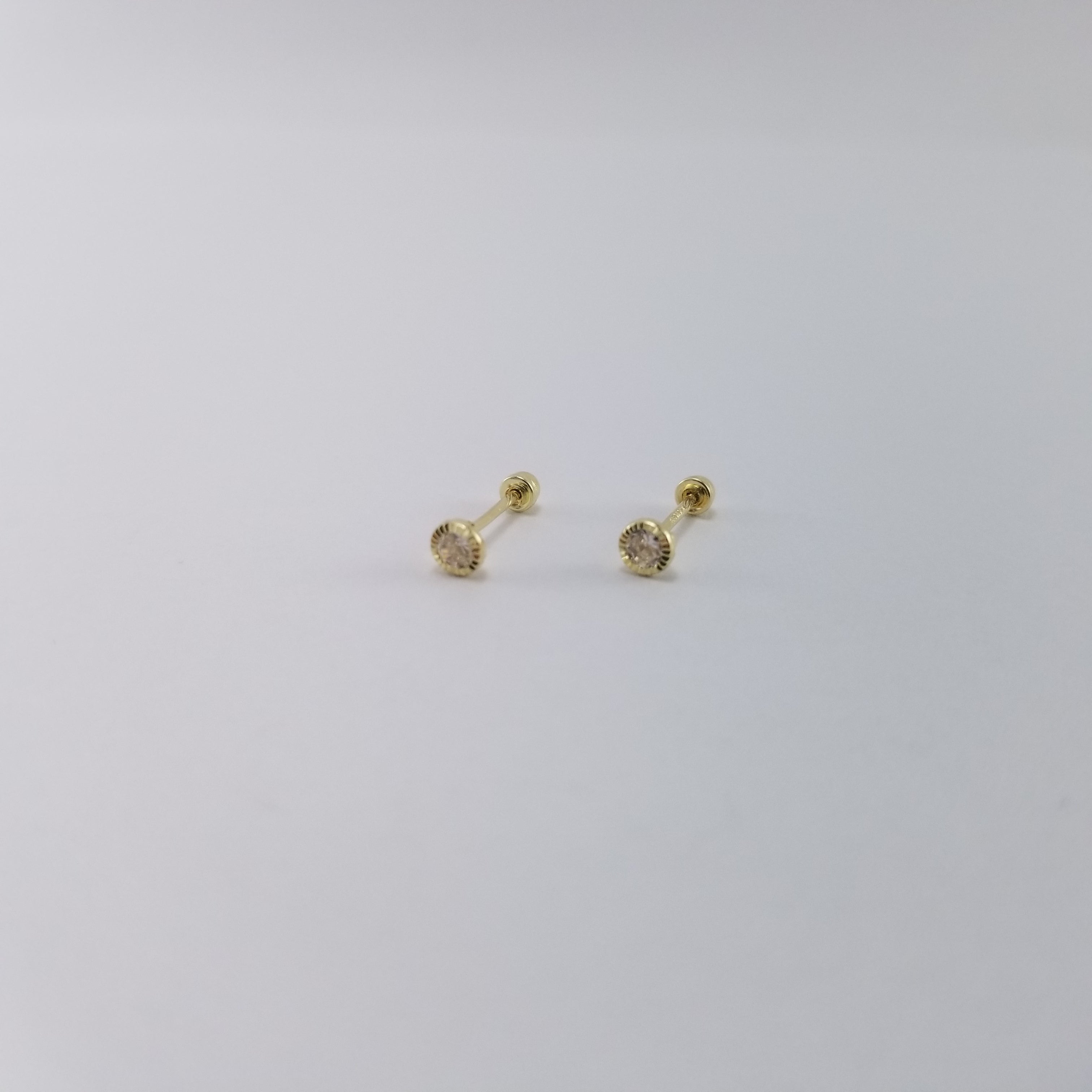 Broquel 14k Bisel Diamantado 3mm