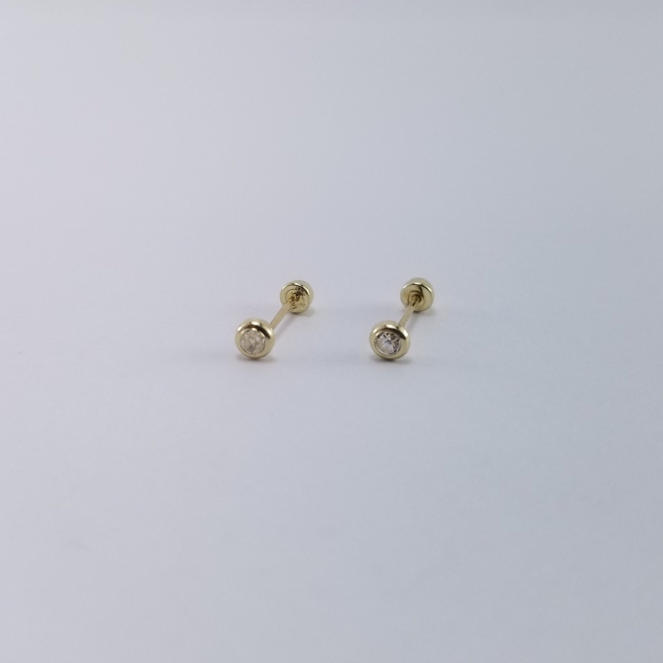 Broquel 14k Biselado Liso 2.5mm