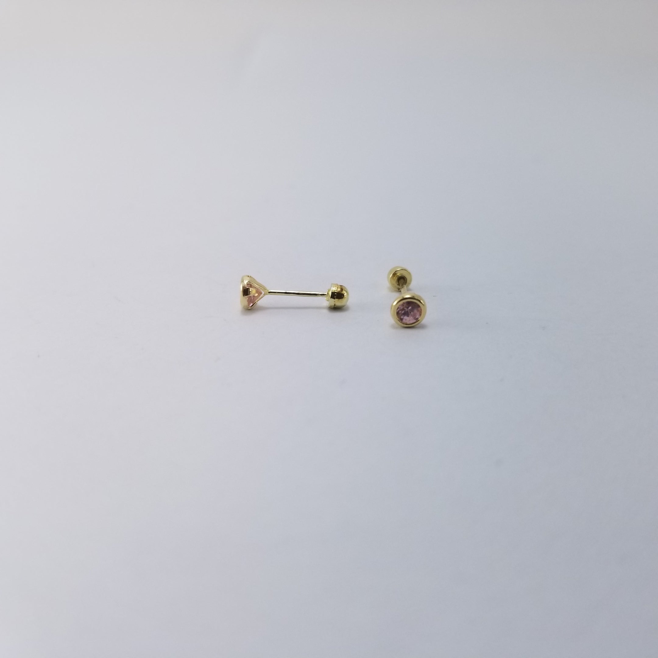Broquel 10k Biselado Liso 3mm Rosa