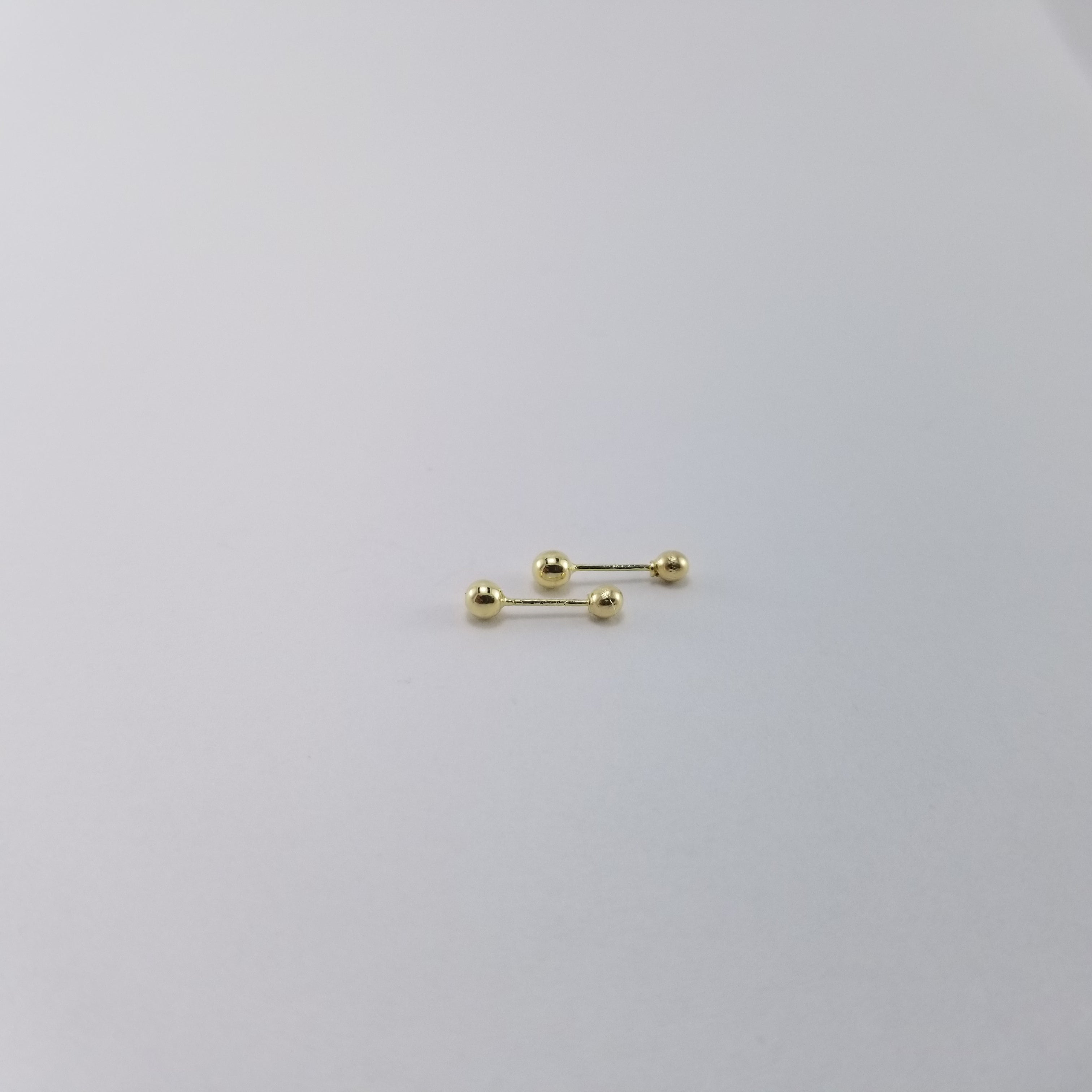 Broquel 18k Bolita 3mm