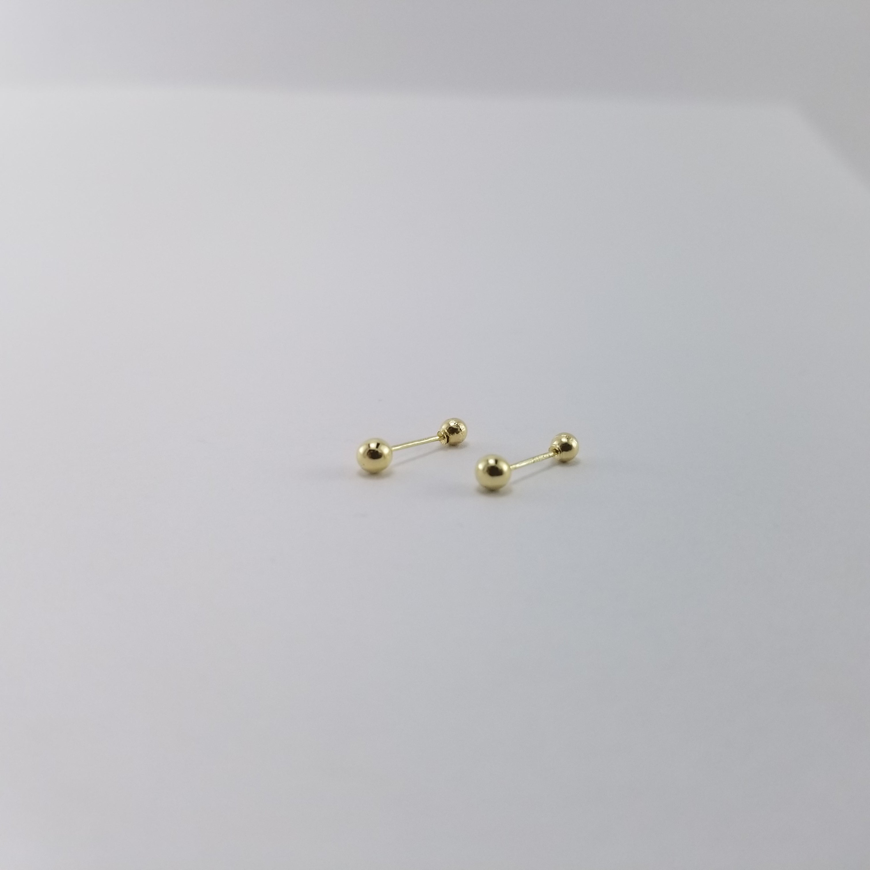 Broquel 18k Bolita 3mm