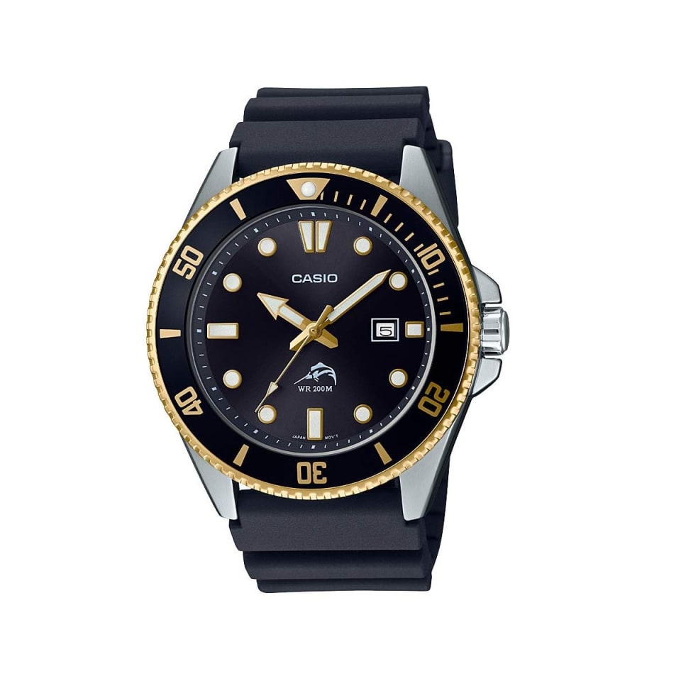 Reloj Casio Marlin Negro/Dorado MDV-106G-1AVCF